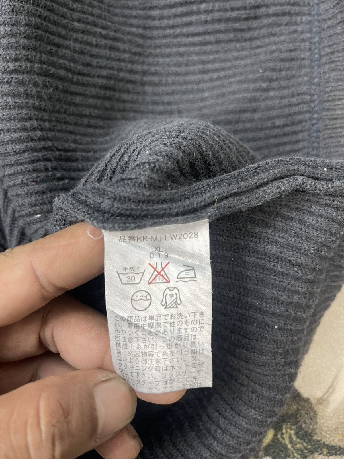 Ralph Lauren Vintage Ralph Lauren Waffle Faded Long Sleeve Zipper Up Size US XL / EU 56 / 4 - 13 Thumbnail