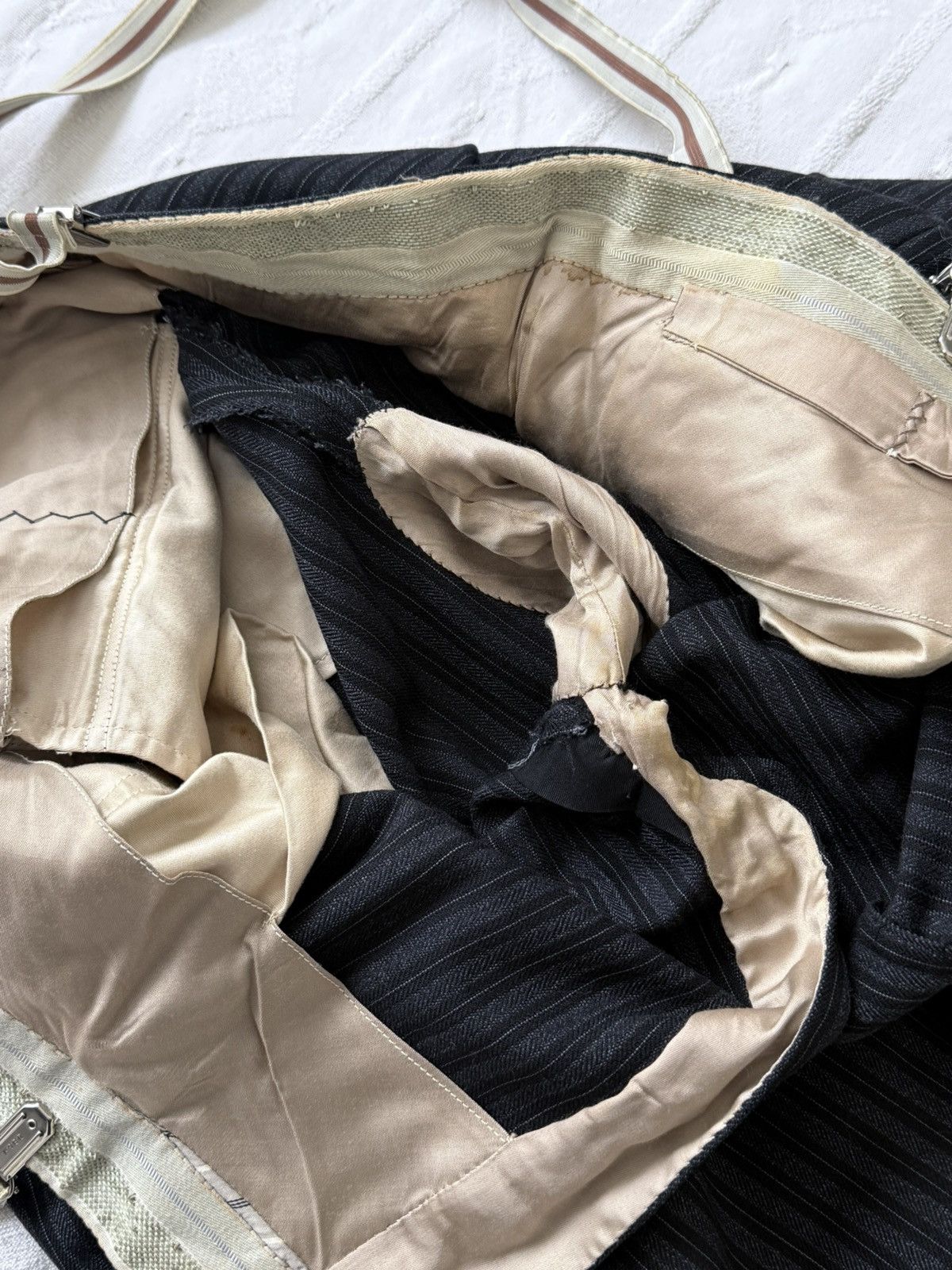 Vintage Antique 1940s European Side Buckles Trousers Pants Size US 32 / EU 48 - 9 Thumbnail