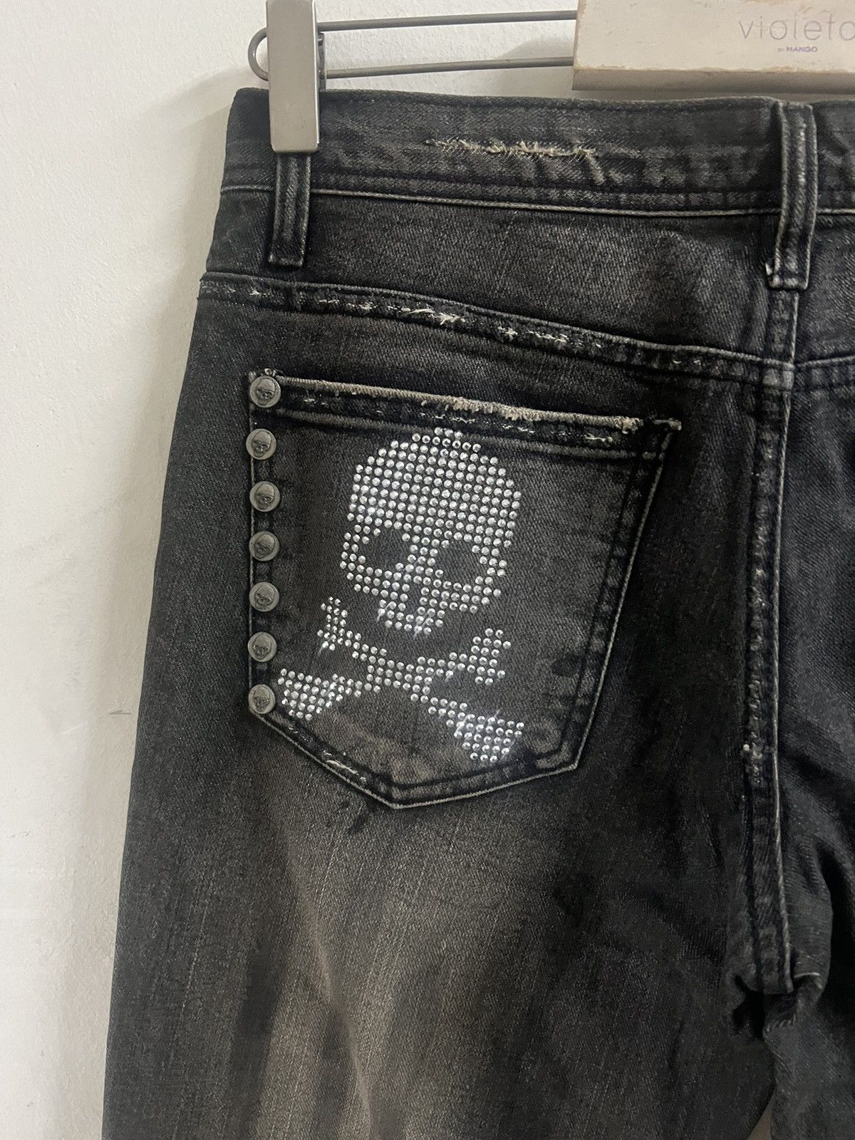 Japanese Brand FLARE UNKNOWN SKULL DENIM PANT Size US 30 / EU 46 - 14 Thumbnail