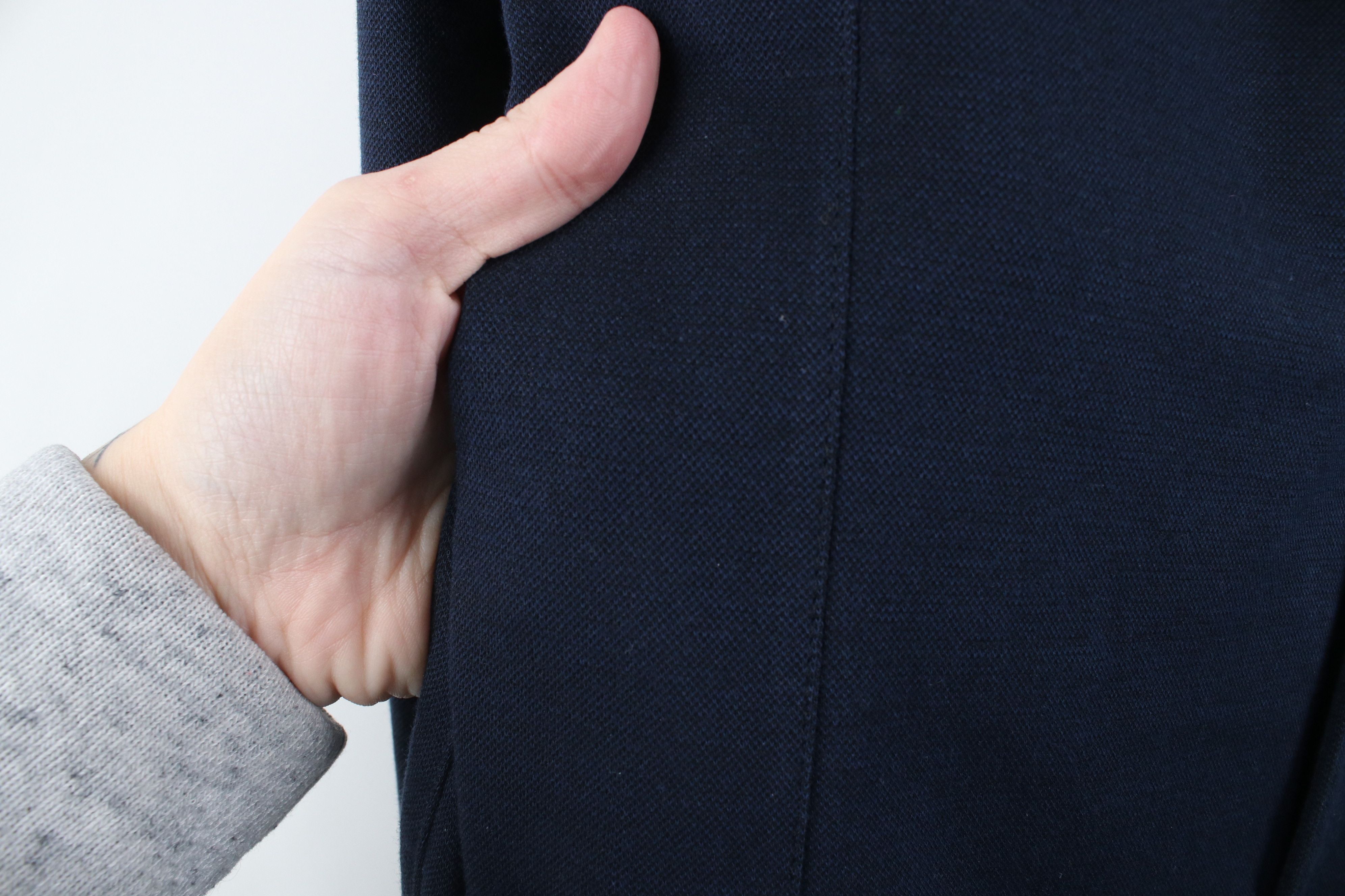 Stone Rose Stone Rose Knit 2 Button Suit Coat Blazer Jacket Navy Blue Size US XXL / EU 58 / 5 - 4 Thumbnail