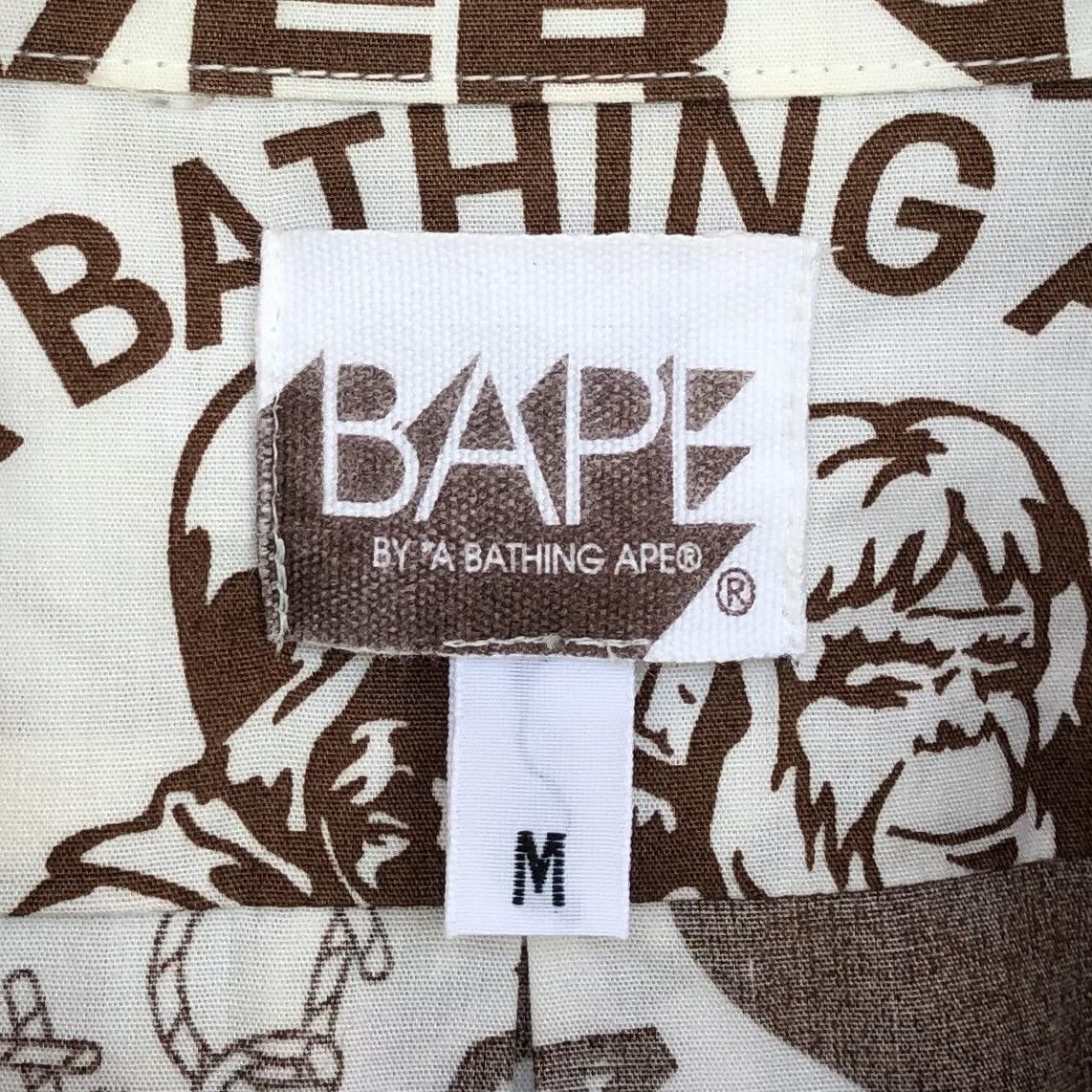 Bape Newspaper Logo Button Up Shirt Size US M / EU 48-50 / 2 - 19 Thumbnail