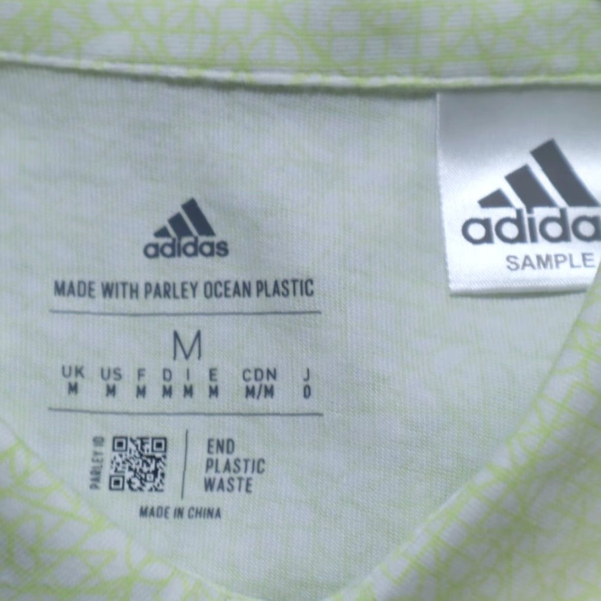 Adidas Adidas x Parley Ocean Plastic Cracked Lava Sample Polo Shirt Yellow Men's M – Shirt Size US M / EU 48-50 / 2 - 5 Thumbnail