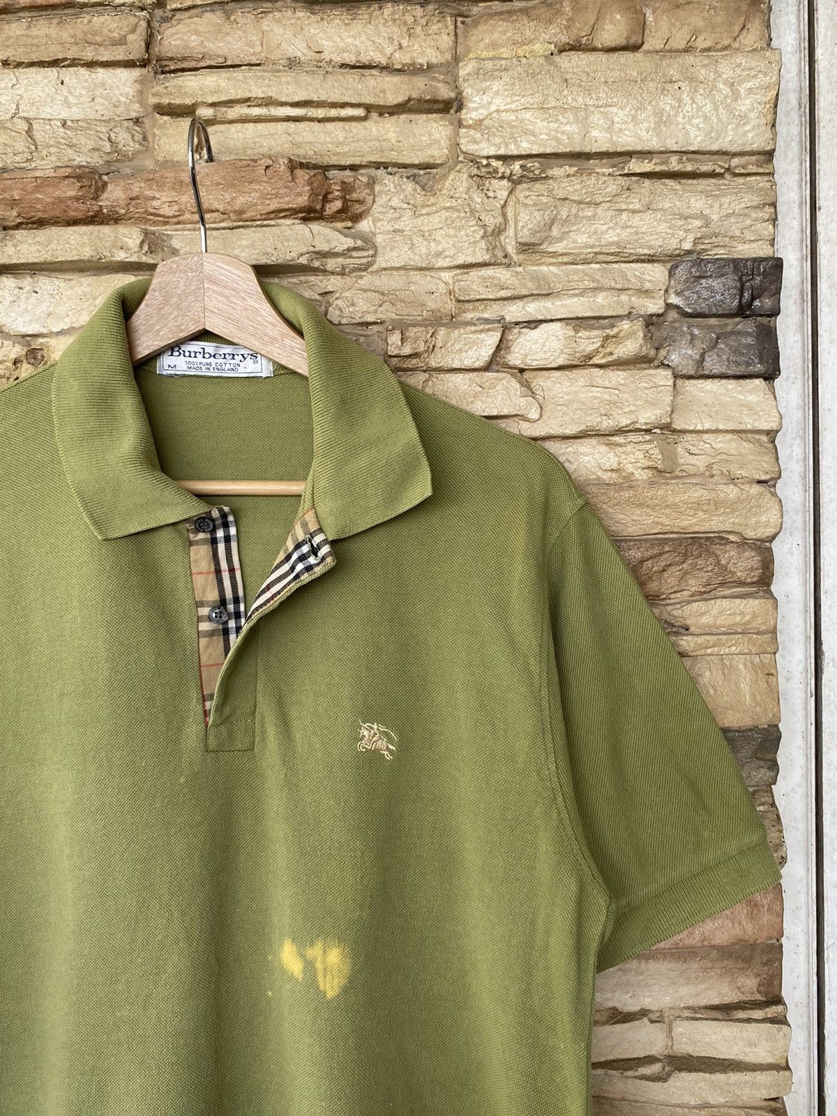 Burberry Vintage Burbery England Made Nova Check Polo Shirt Size US M / EU 48-50 / 2 - 1 Thumbnail