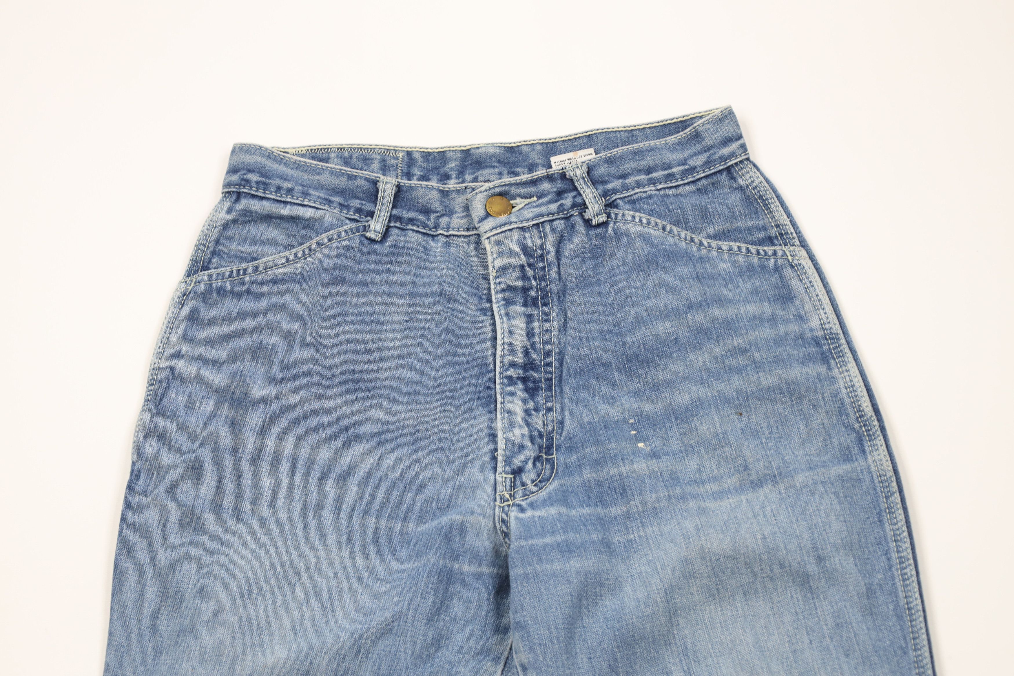 Vintage Vintage 90s Streetwear Flared Denim Jeans Blue Cotton Size 32" / US 10 / IT 46 - 2 Thumbnail