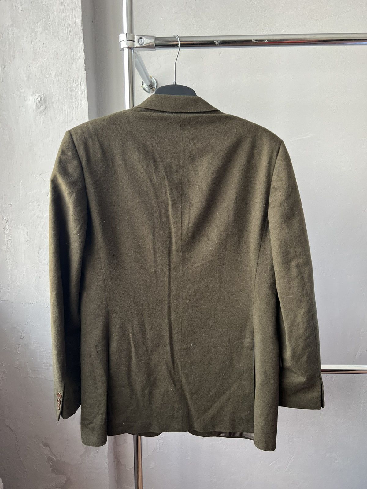 Burberry 70/80’s BURBERRYS WOOL CASHMERE MENS CLASSIC BLAZER JACKET Size 52L - 17 Thumbnail
