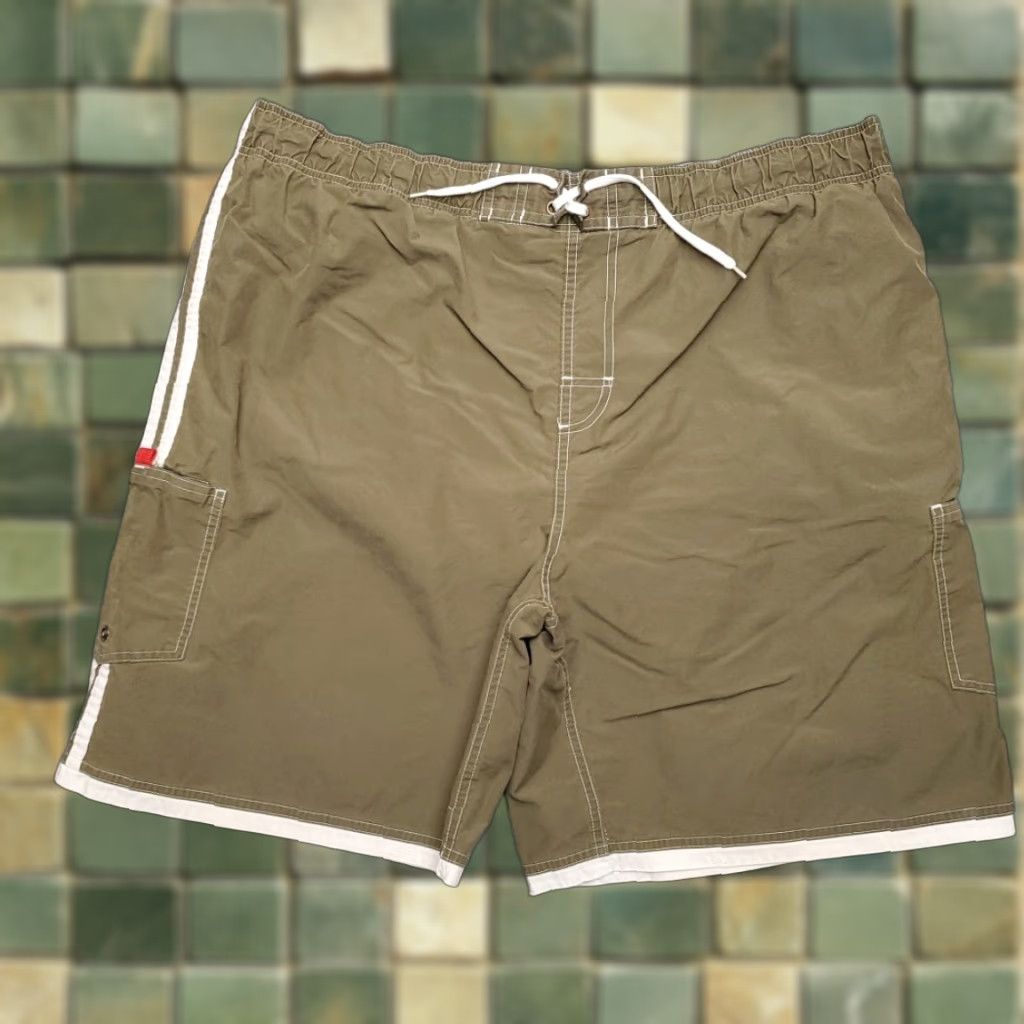 Vintage VINTAGE No Boundaries Shorts Mens XL Green Lined Cargo Swim Trunks Beach Retro Size US 36 / EU 52 - 1 Thumbnail