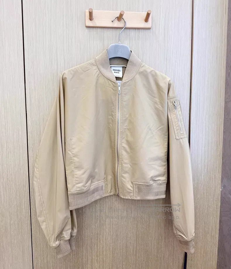 Hermes Hermes Two-piece windbreaker coat show model drawstring wa Size XS / US 0-2 / IT 36-38 - 3 Thumbnail