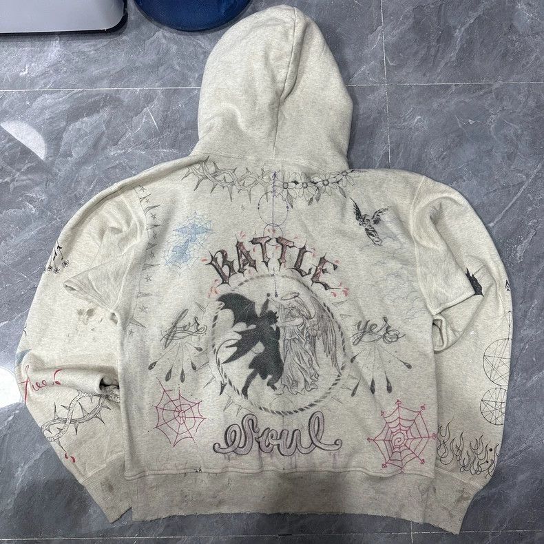 Saint Michael Saint Michael Tattoo graffiti hoodie sweatshirt Size US L / EU 52-54 / 3 - 2 Thumbnail