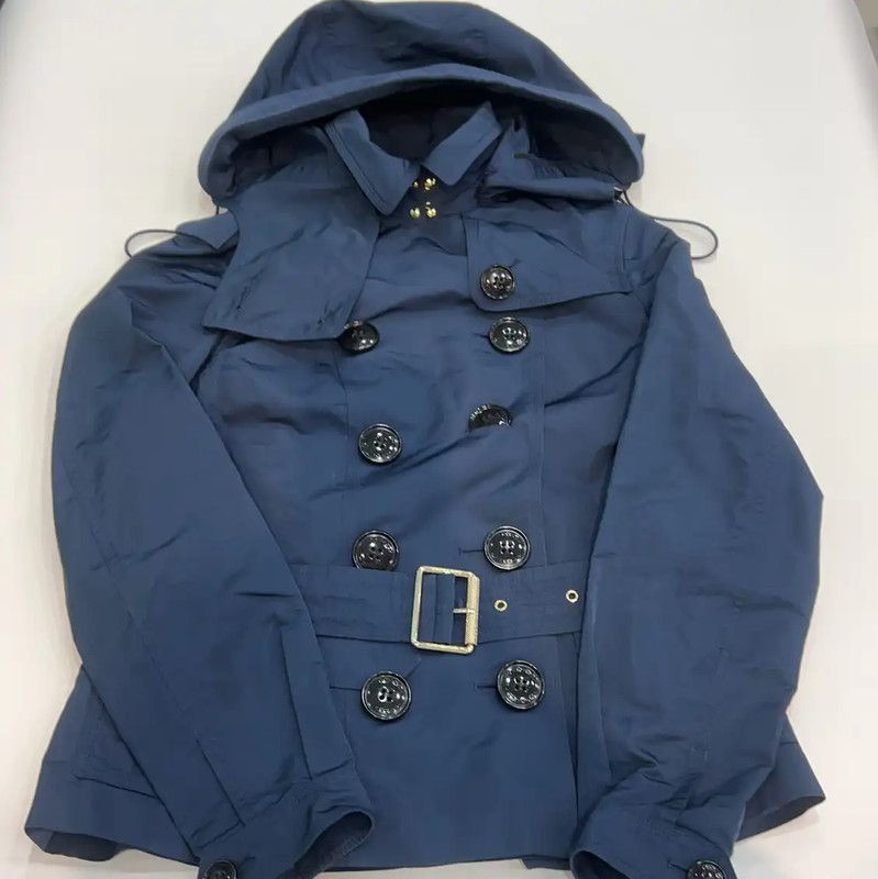 Burberry Burberry Women's Short Navy Spring Autumn Trench Coat Size S / US 4 / IT 40 - 1 Thumbnail