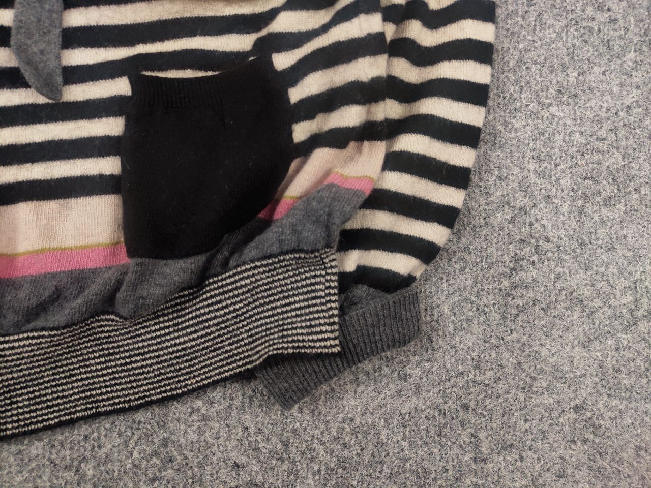 Moschino Moschino cheap & chic Wool Blend Button Striped Cardigan Size L / US 10 / IT 46 - 6 Thumbnail
