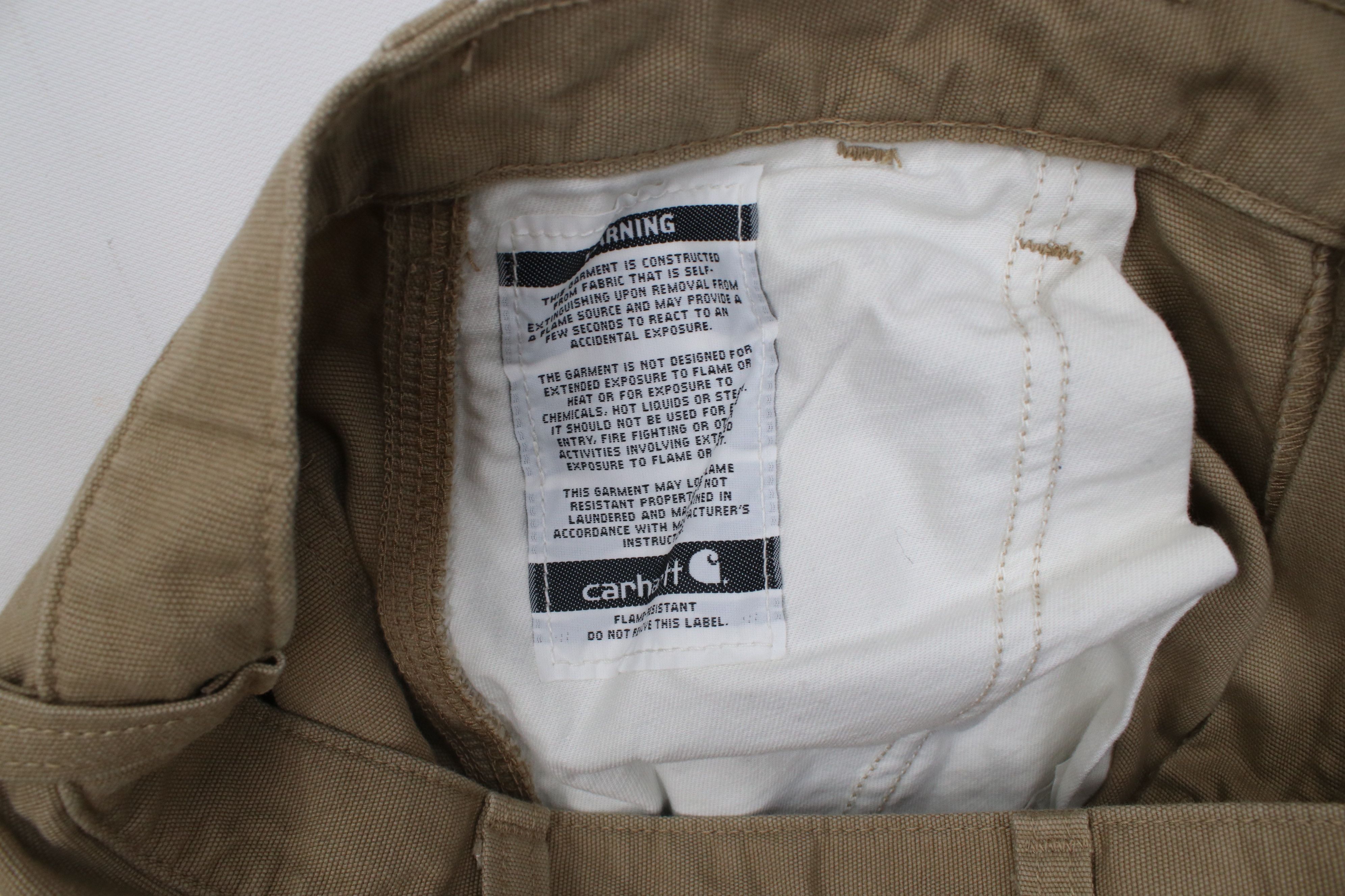 Carhartt Carhartt FR Wide Leg Fire Flame Resistant Cargo Pants Khaki Size US 33 - 10 Thumbnail