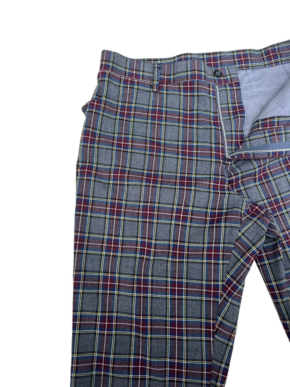 PPFM Vintage PPFM Rayon Polyester Blend Stretch Tartan Flare Pant Size US 31 - 7 Thumbnail