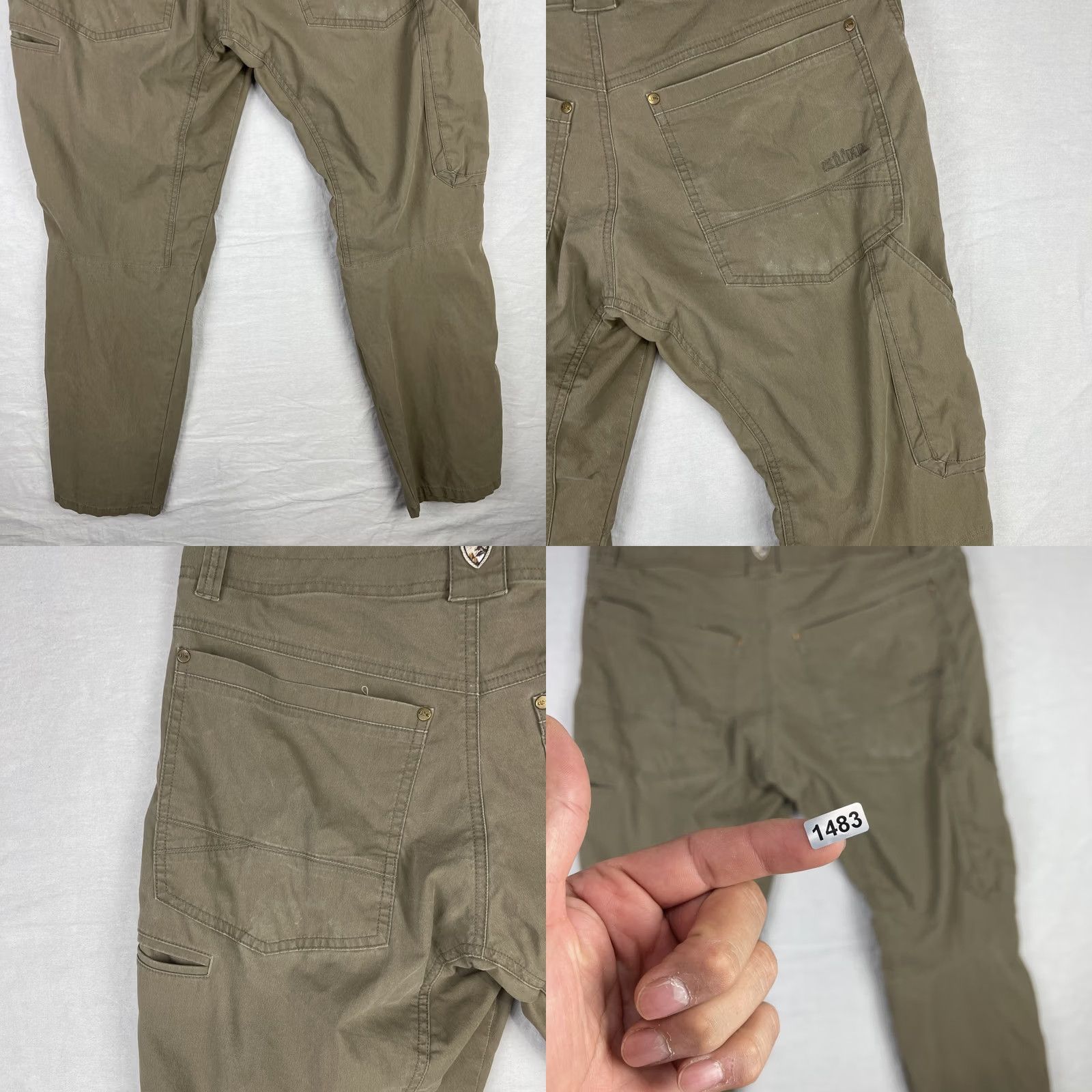 Vintage Kuhl Revolvr Pants Mens 32x30 Brown Vintage Patina Dye Outdoors Carpenter Workwear Pants Size US 32 / EU 48 - 10 Thumbnail