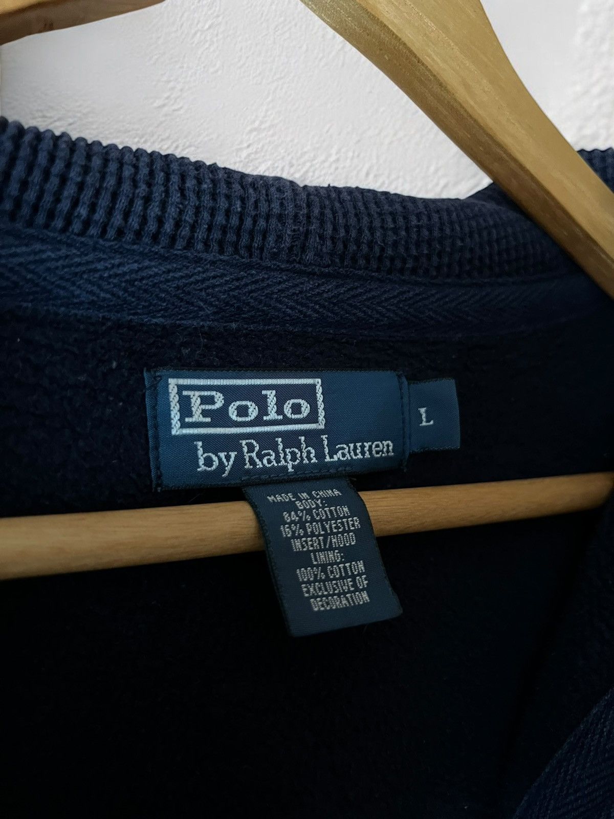 Polo Ralph Lauren RALPH LAUREN HEAVY COTTON VINTAGE ZIP UP HOODIE HOODED Y2k Size US L / EU 52-54 / 3 - 7 Thumbnail