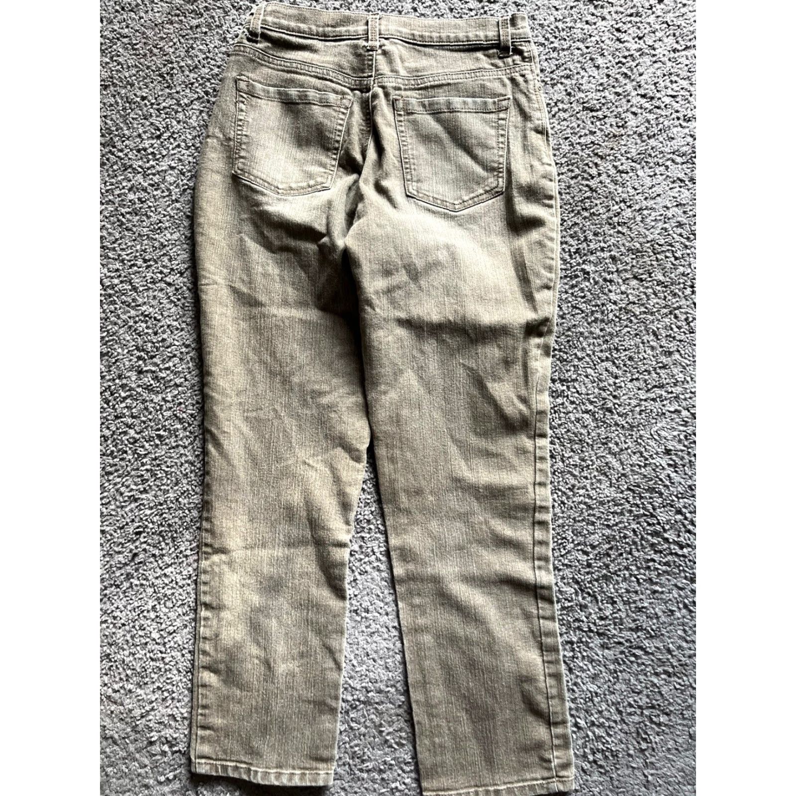 Gloria Vanderbilt Gloria Vanderbilt Amanda Jeans Women 6 Brown Khaki Tapered Jean Size 28" / US 6 / IT 42 - 3 Thumbnail
