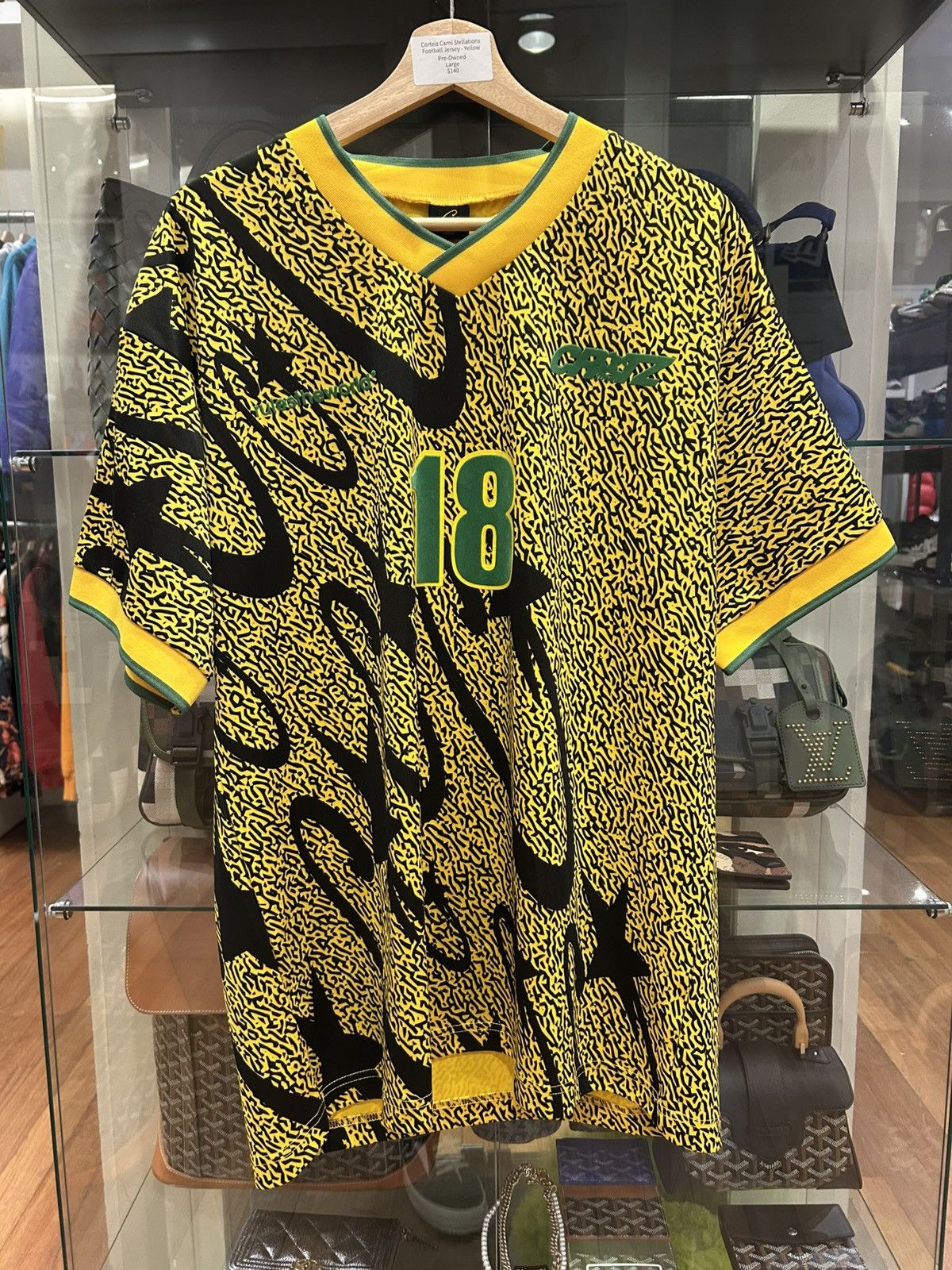 シャツ Corteiz Club Football Jersey - Yellow Corteiz Club America Brasil Jersey Yellow Men's - SS24 - US