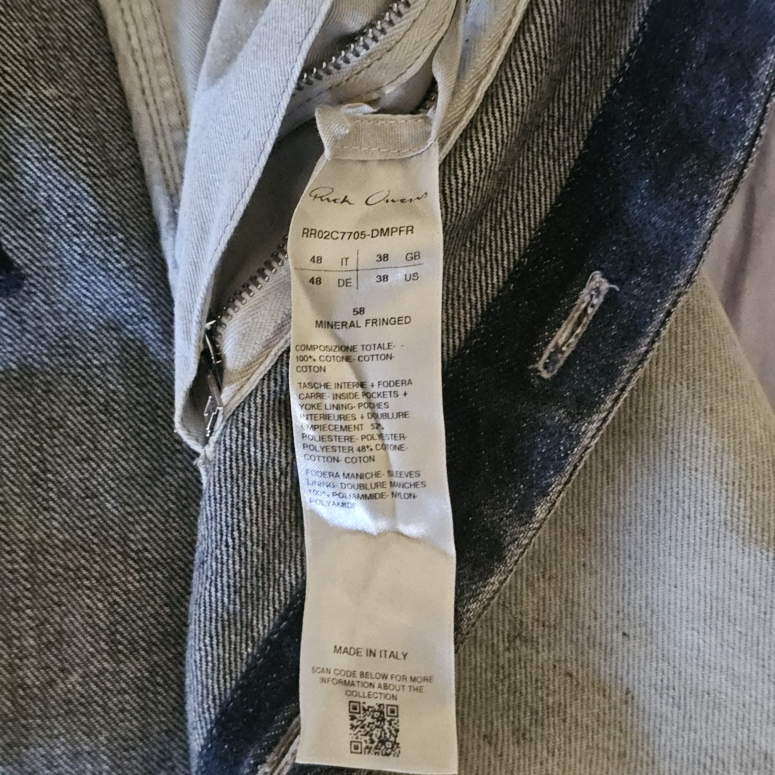 Rick Owens Rick Owens FW23 Luxor mainline runway denim outershirt Size US M / EU 48-50 / 2 - 4 Thumbnail