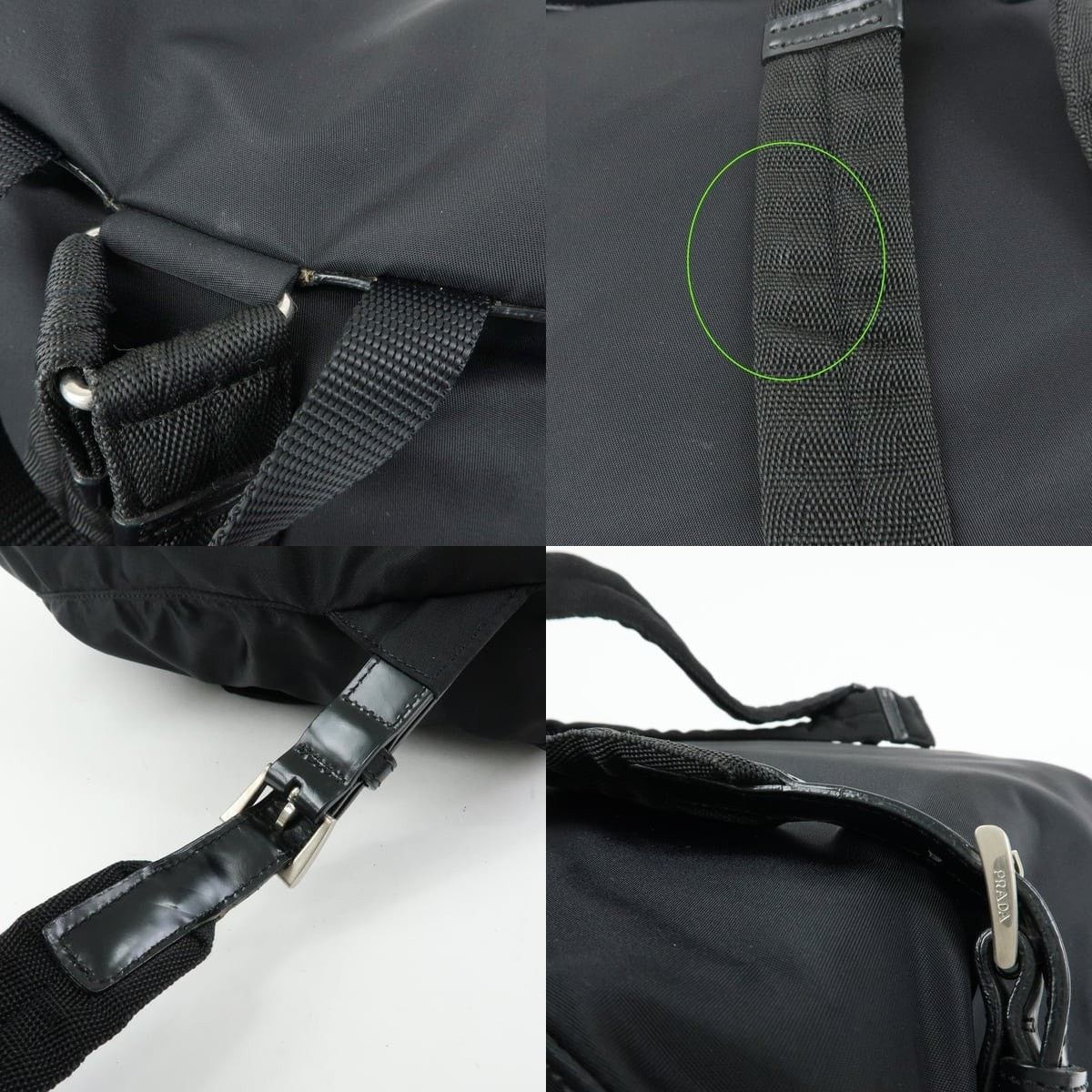 Prada Prada Vela Backpack Nylon Black Size ONE SIZE - 4 Thumbnail