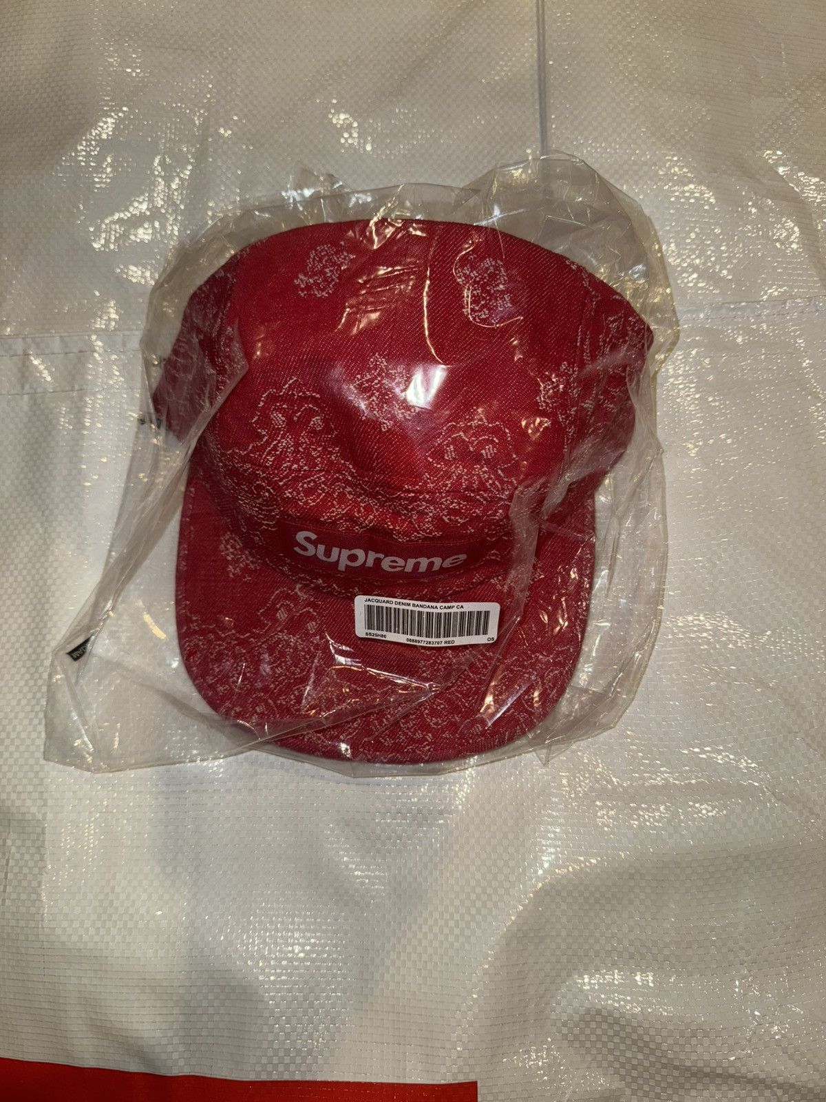 Supreme Supreme Bandana Jacquard Denim Camp Cap Size ONE SIZE - 3 Thumbnail