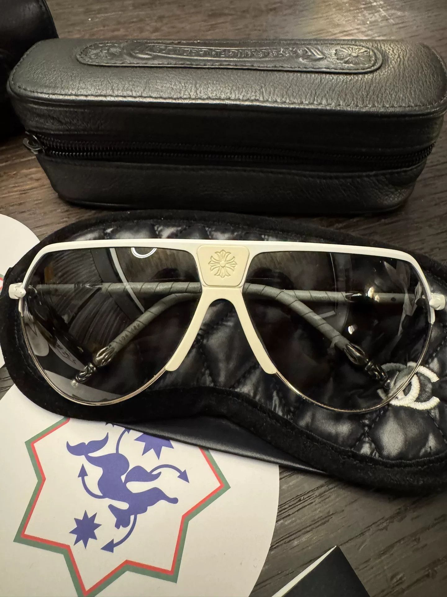 Chrome Hearts Chrome Hearts T-Bird Pilot Sunglasses Size ONE SIZE - 1 Thumbnail