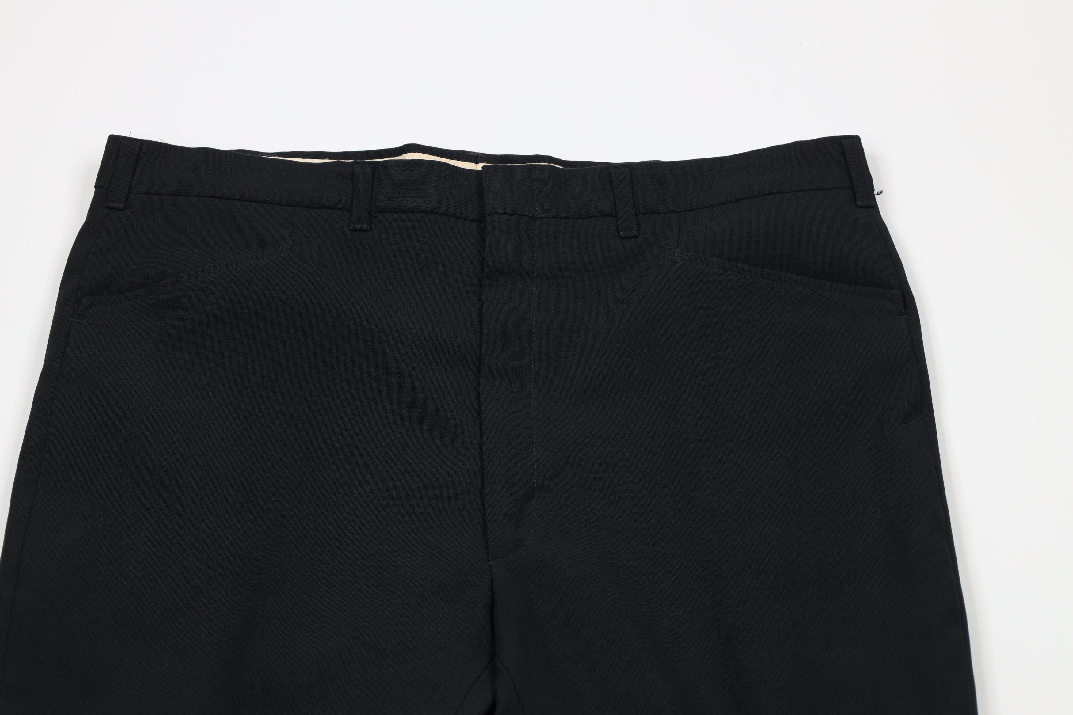 Vintage Vintage 70s Streetwear Bell Bottoms Chino Pants Black USA Size US 38 / EU 54 - 2 Thumbnail