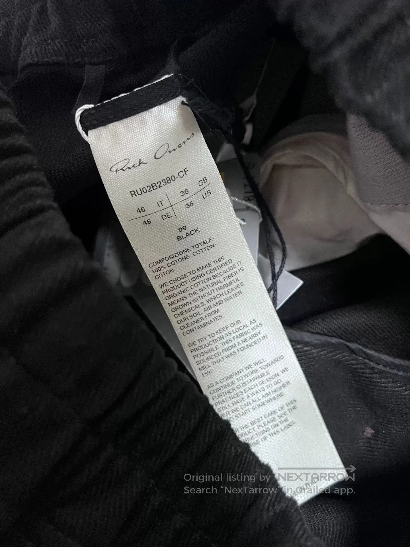 Rick Owens Rick Owens Solid Drawstring Relaxed Pants 46. Size US 30 / EU 46 - 4 Thumbnail