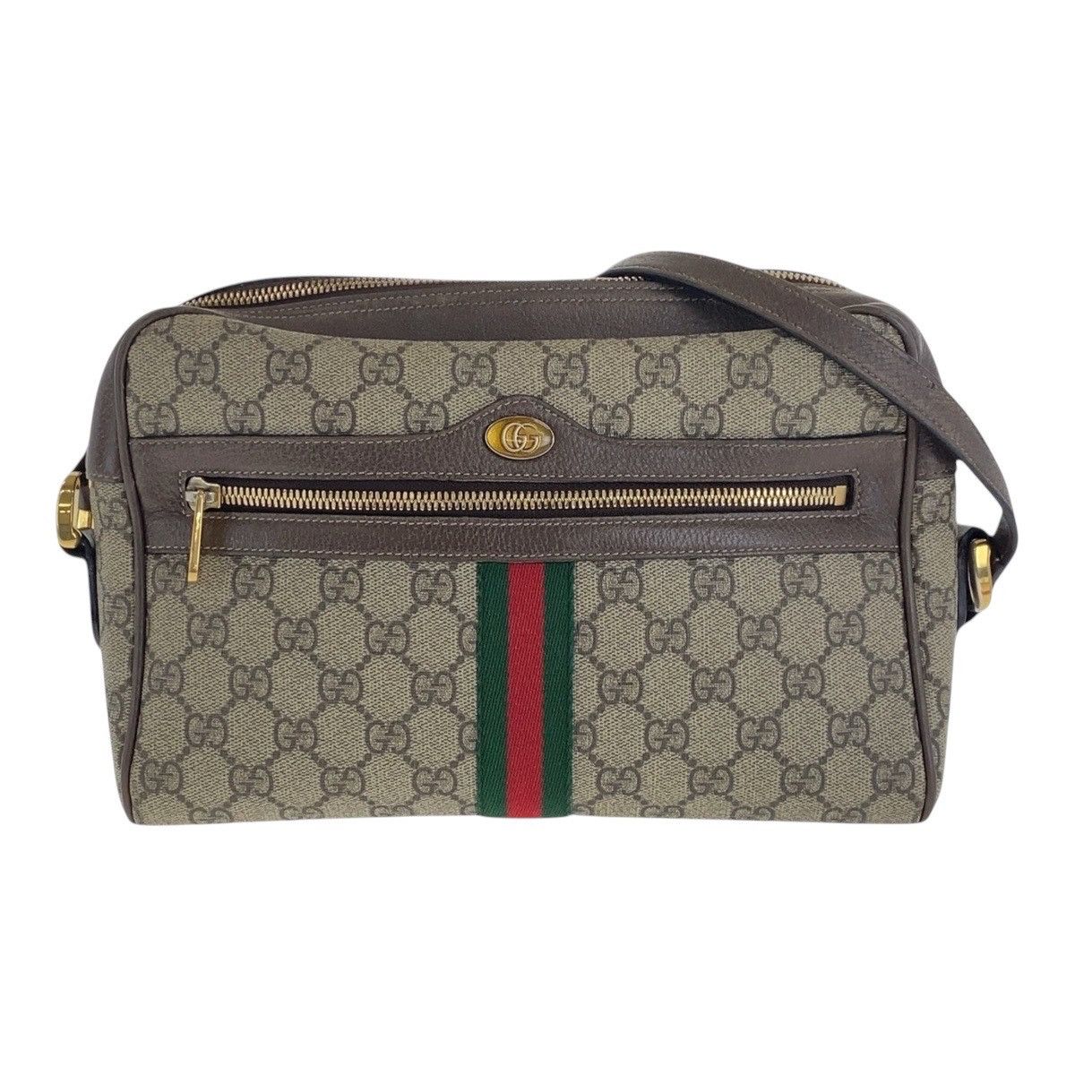 Gucci Gucci Ophidia GG Supreme Canvas Shoulder Bag Textile Crossbody Bag 517060 Duty Free For Usa in Beige, Women's
