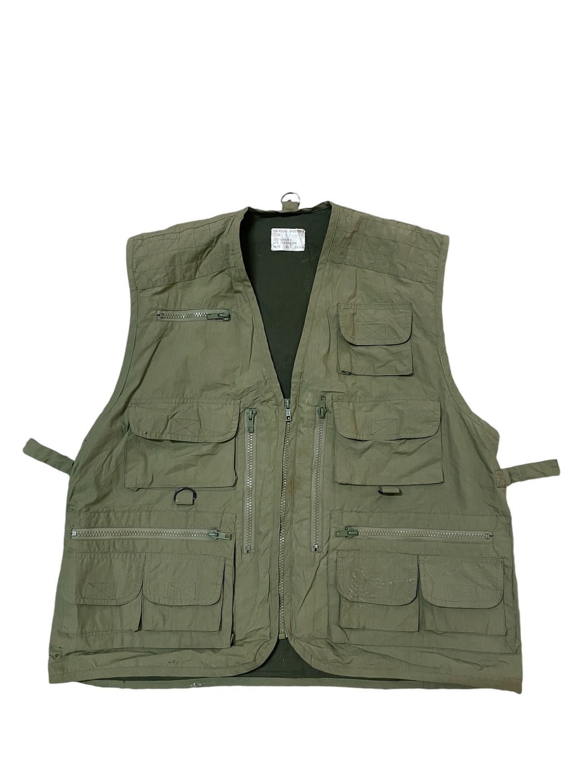 COLIMBO × Vintage Hunting Vest Tactical Pocket Outdoor Wildlife Olive Green L Size US L / EU 52-54 / 3 - 6 Thumbnail