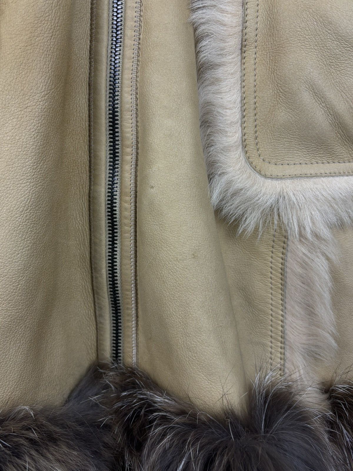 Prada Prada AW06 Shearling Sheep Fox Fur Leather Dufflecoat 44 Size M / US 6-8 / IT 42-44 - 5 Thumbnail
