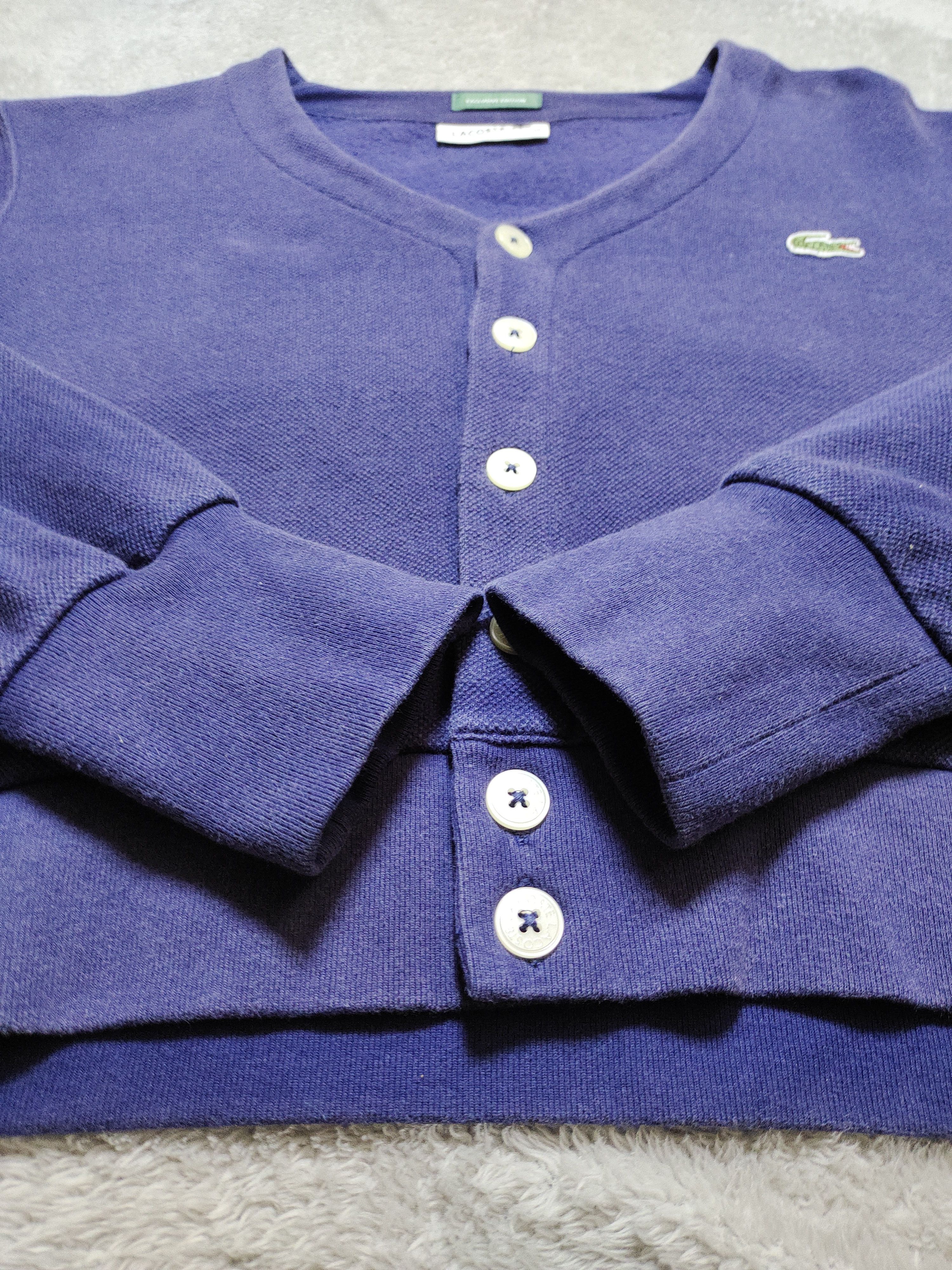 Lacoste LACOSTE EXCLUSIVE EDITION NAVY CROPPED CARDIGAN Size XS / US 0-2 / IT 36-38 - 6 Thumbnail