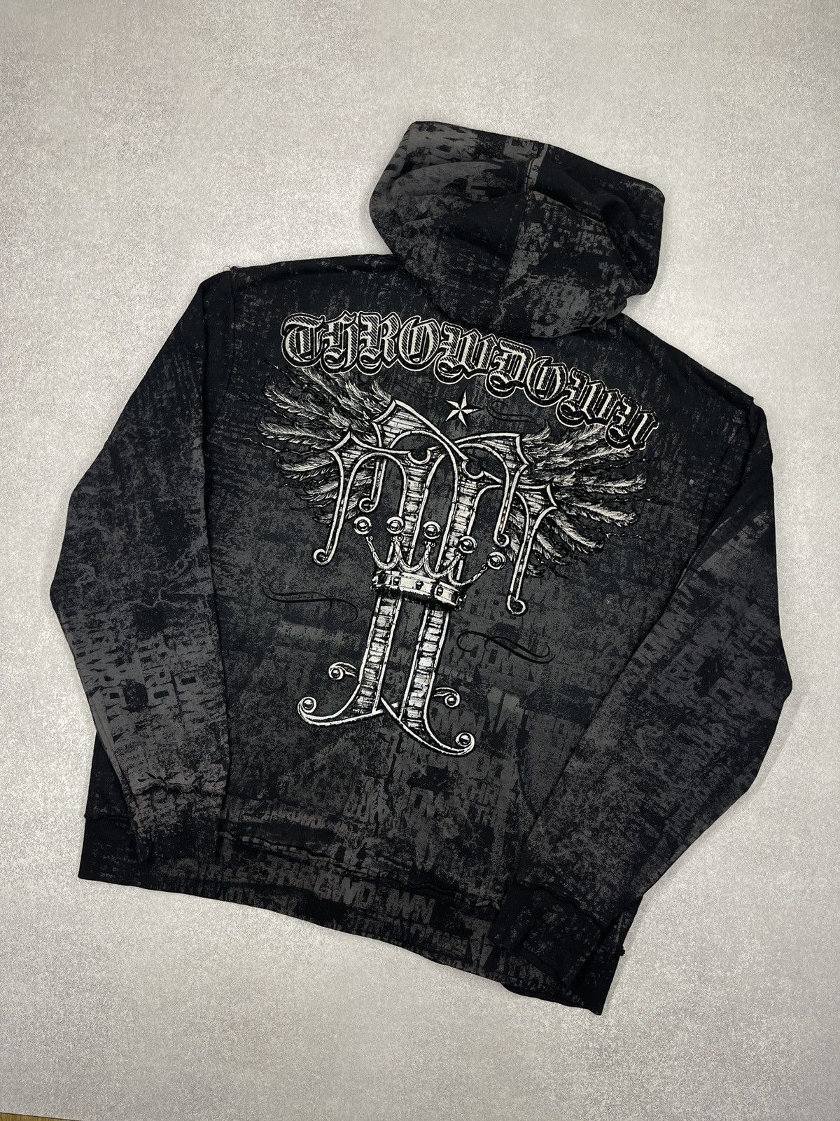 Affliction Affliction Throwdown Premium MMA Hoodie Full Print Big Logo Size US XL / EU 56 / 4 - 1 Thumbnail