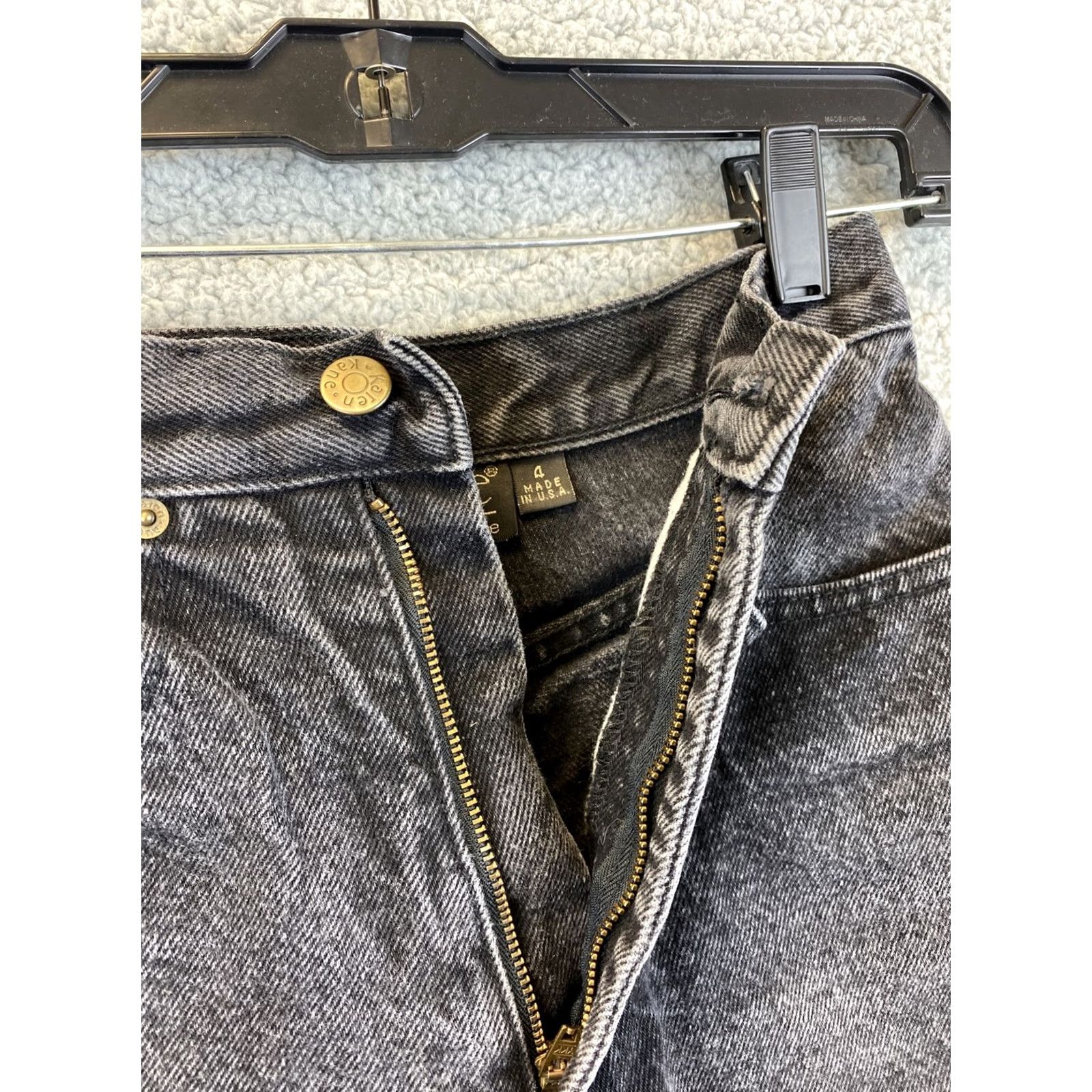 Vintage Karen Kane Jeans Women's 4 Black Straight Leg Regular / 33-46 Denim Cotton Blend Distressed? No. (keep concise) Size 27" / US 4 / IT 40 - 3 Thumbnail