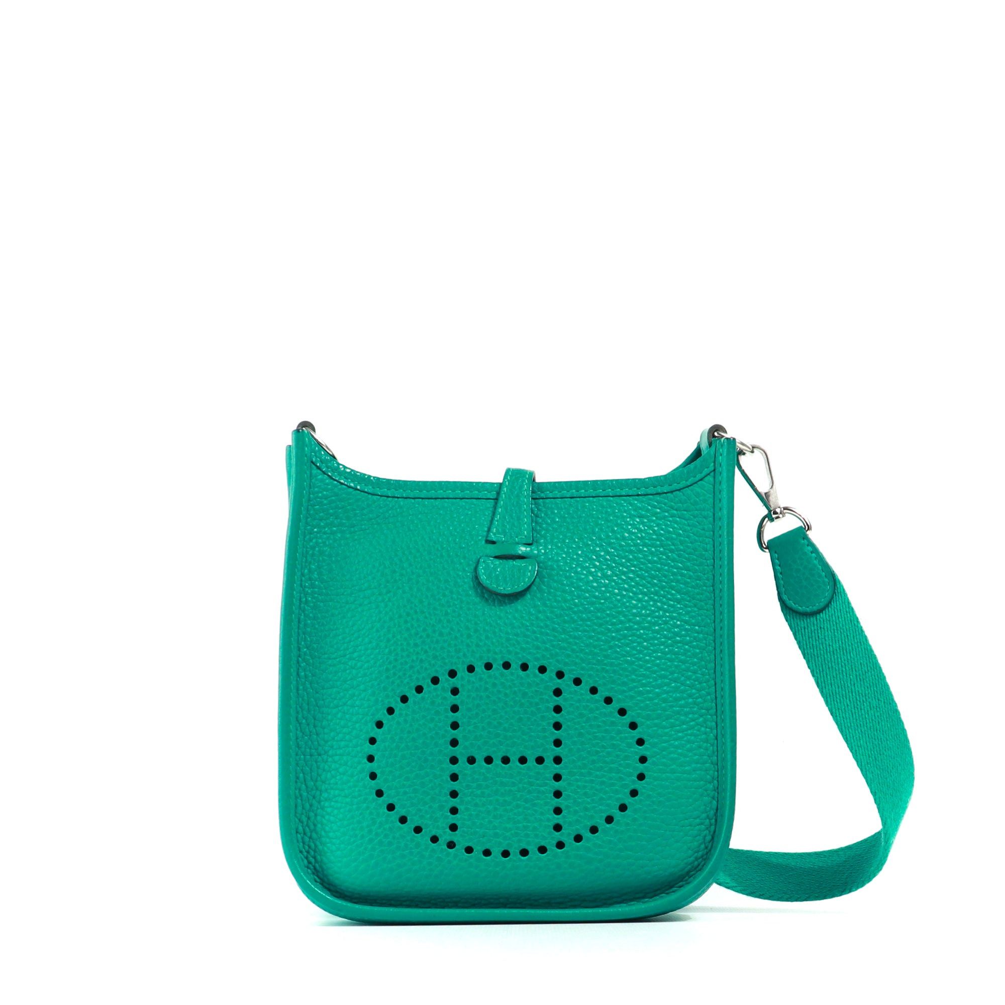 image of Hermes - Evelyne 16 Shoulder Bag In Verona Green Taurillon Leather, Women's