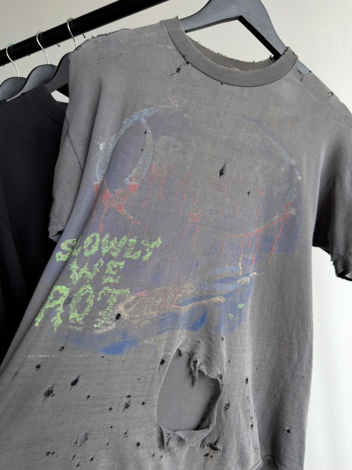 Band Tees Vintage 80s Obituary Thrashed Faded Repaired Erd Band Tee Size US M / EU 48-50 / 2 - 3 Thumbnail