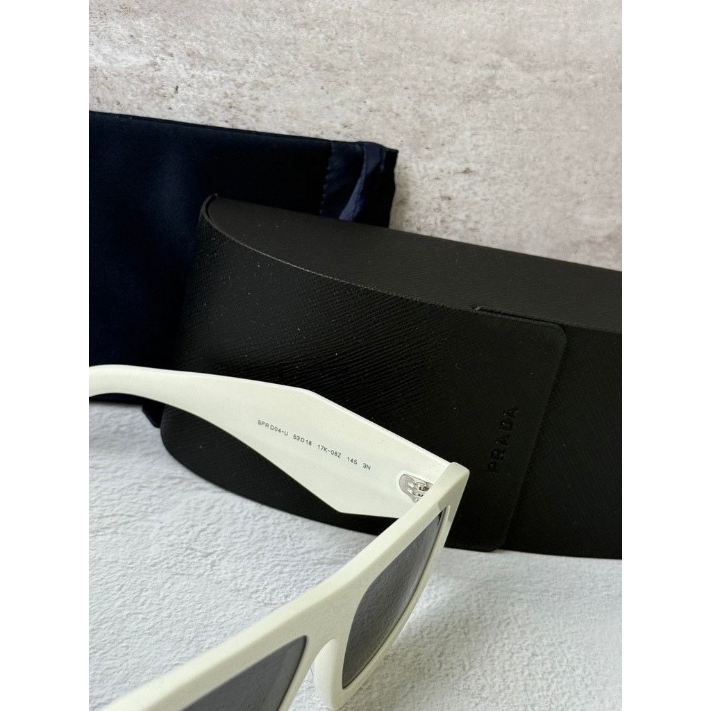 Prada NEW Prada PR D04SU Sunglasses in White $497 Size ONE SIZE - 7 Thumbnail