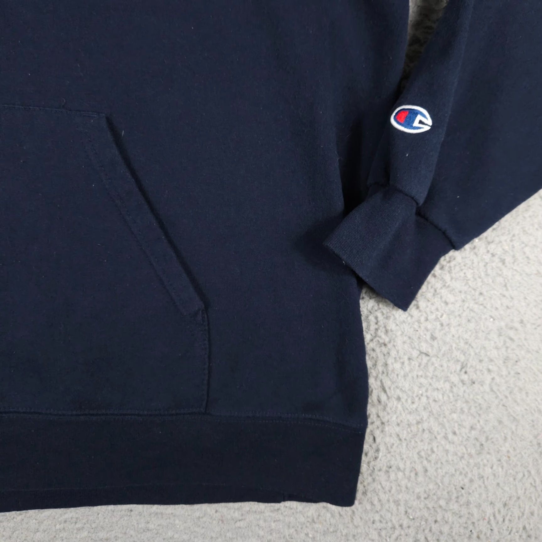Champion Champion Casual Pullover Hoodie XL Blue Men's Sweatshirt, Solid, Mock Neck, Long Sleeve, Adjustable, All Seasons Size US XL / EU 56 / 4 - 3 Thumbnail