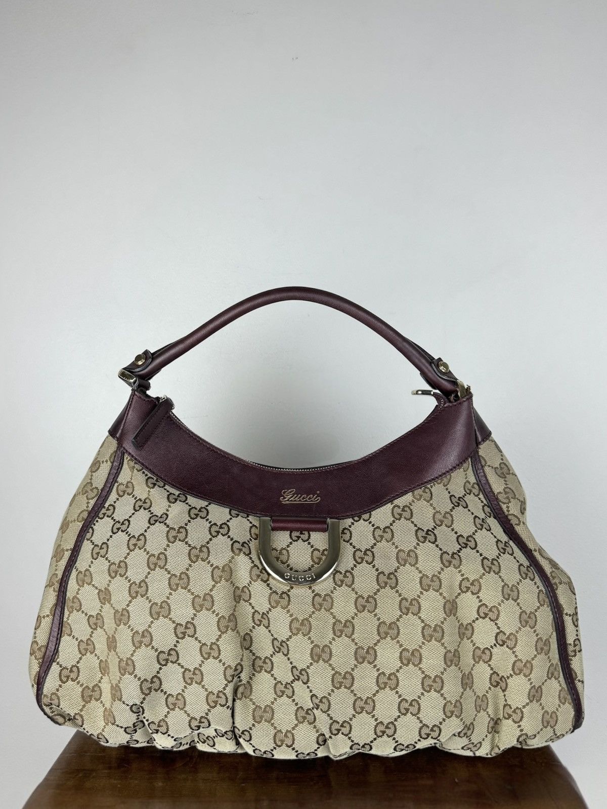Gucci Leather shoulder bag Gucci Abbey monogram GG original item Size ONE SIZE - 1 Thumbnail