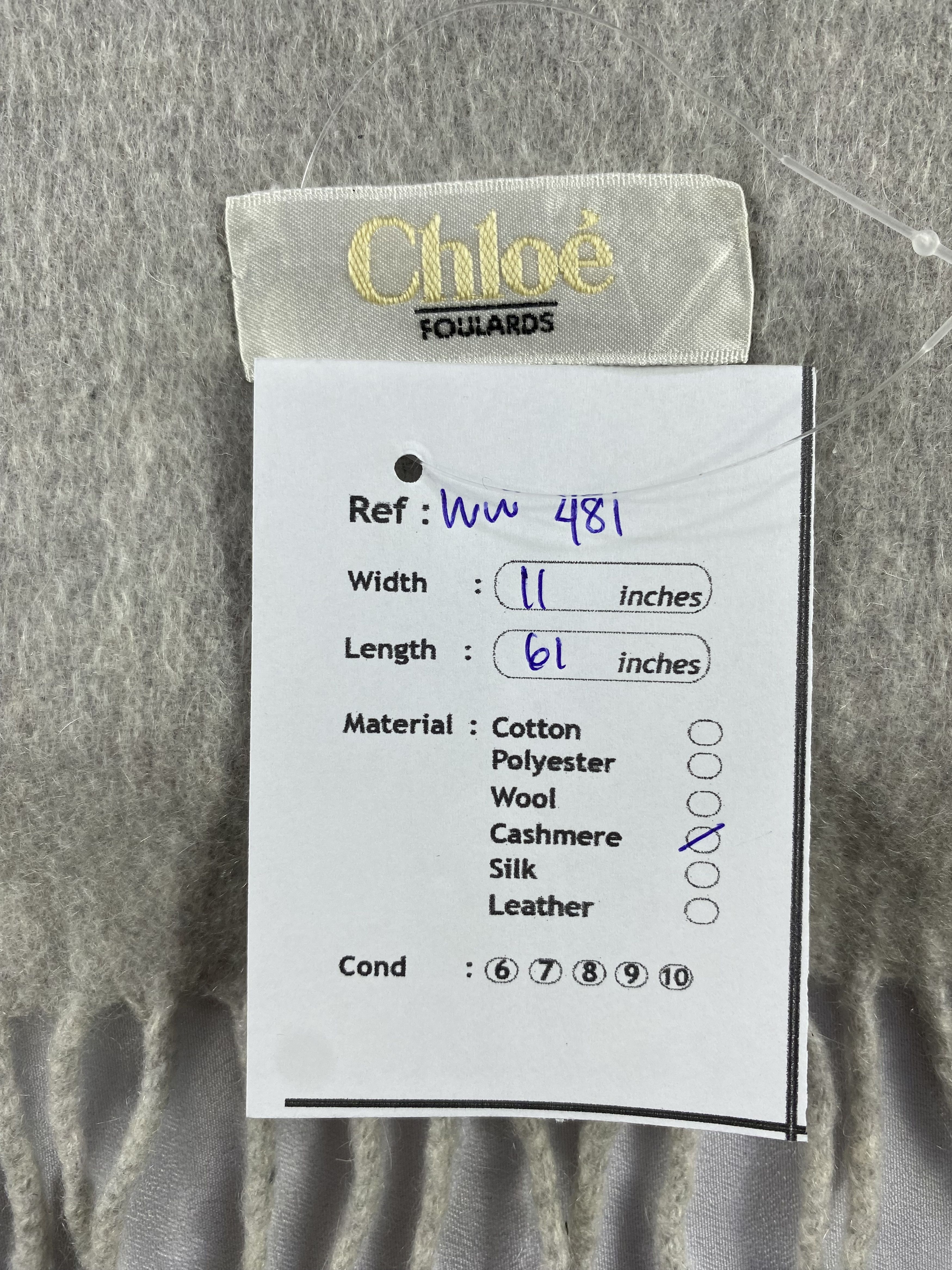 Vintage Chloe Scarf / Muffler / Neckwear - WW481 Size ONE SIZE - 6 Thumbnail