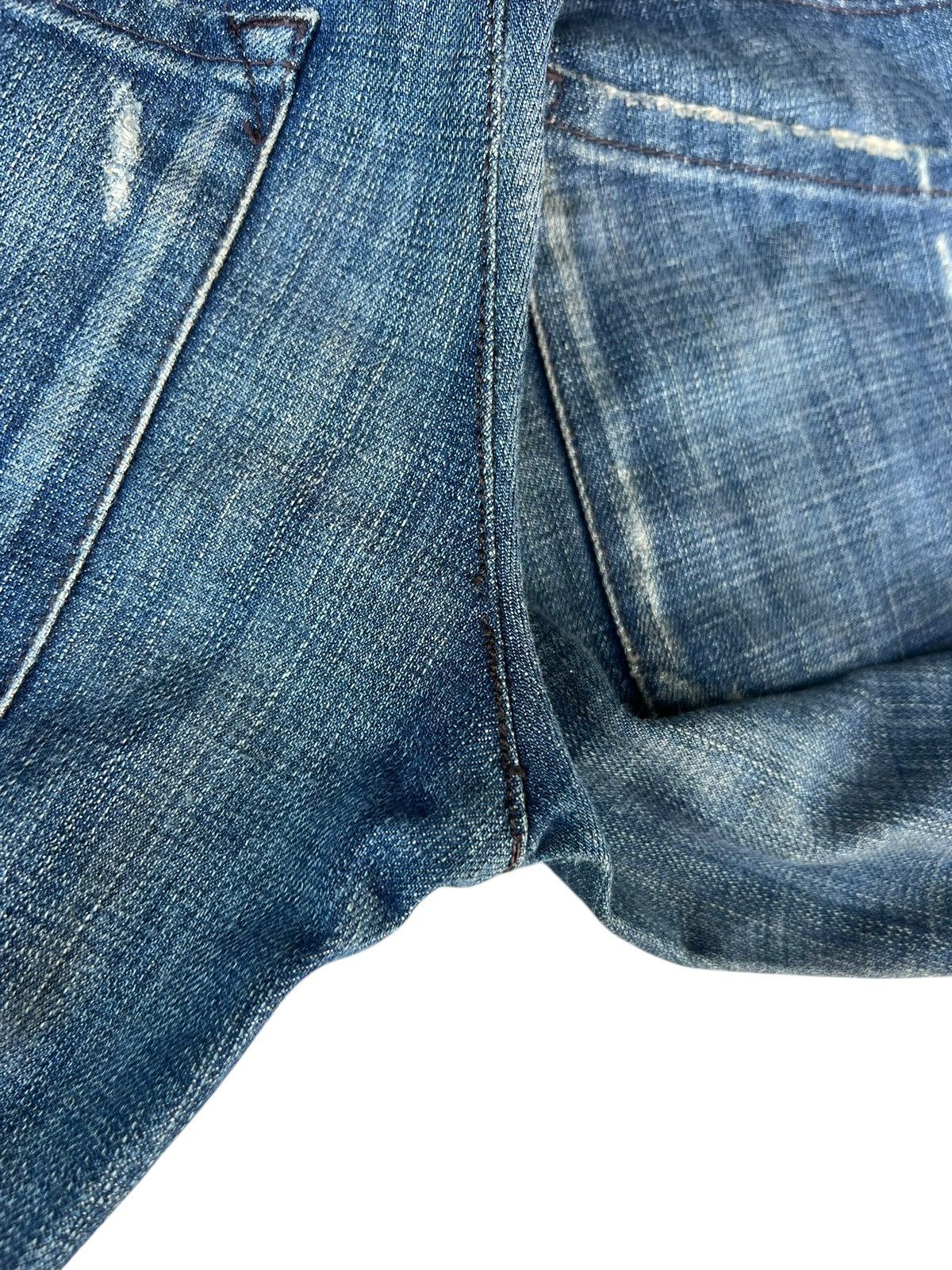 Dolce & Gabbana Vintage Y2K Dolce & Gabbana Distress Denim Slim Jeans Size US 31 - 22 Thumbnail