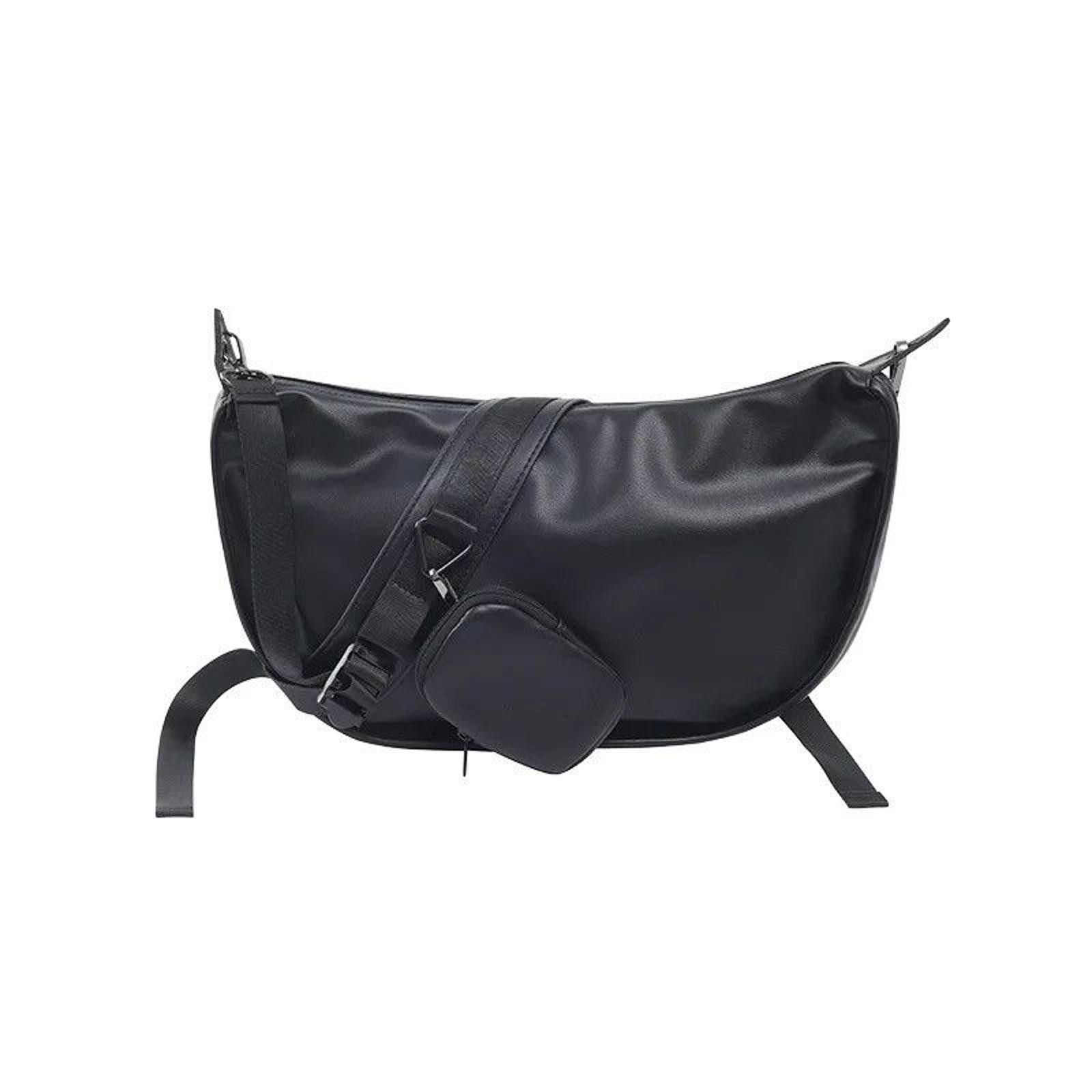 Vintage Black Crossbody Bag with Mini Pouch Size ONE SIZE - 4 Thumbnail
