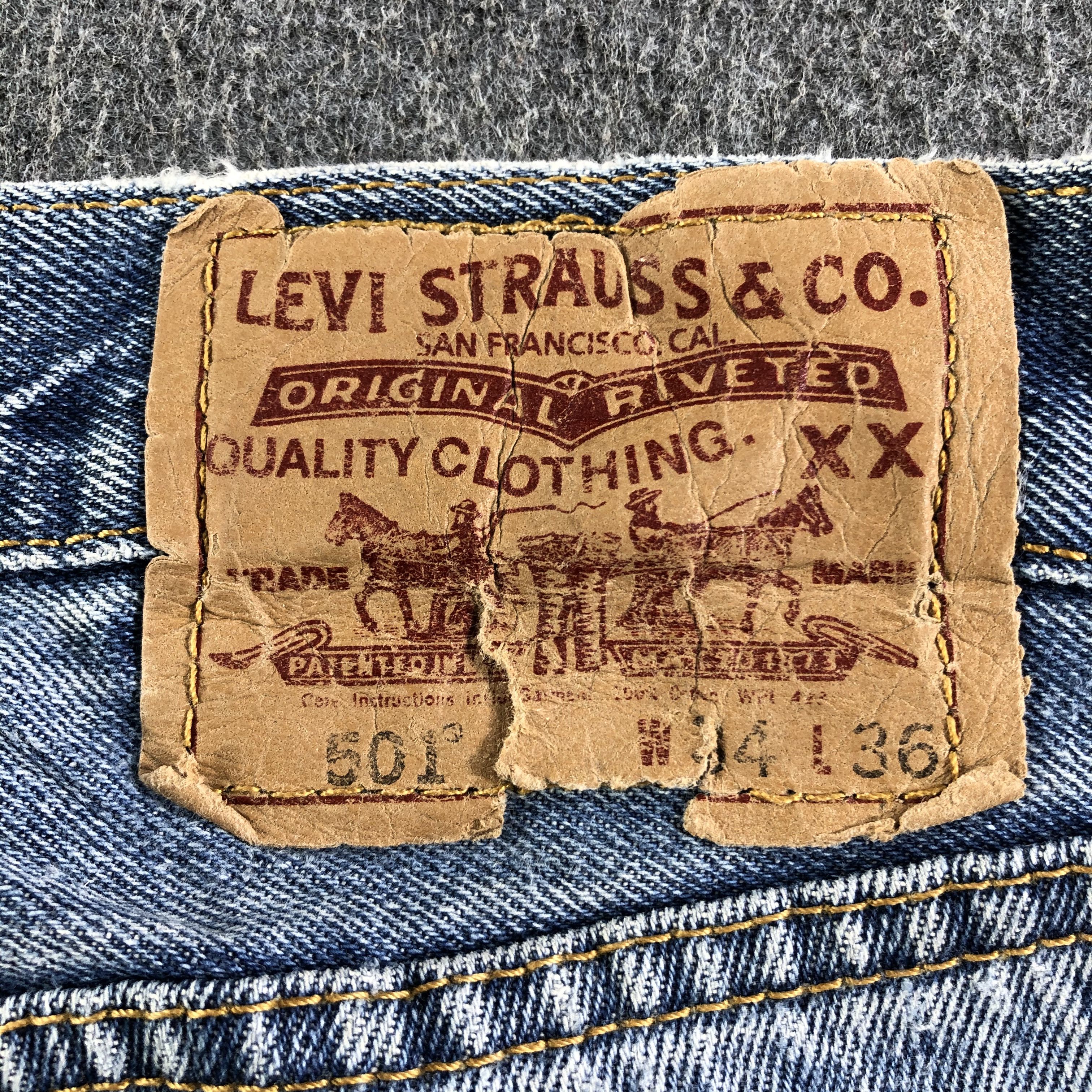 Levi's Vintage Blue Wash Levis 501 Jeans-J3070 Size US 35 - 5 Thumbnail