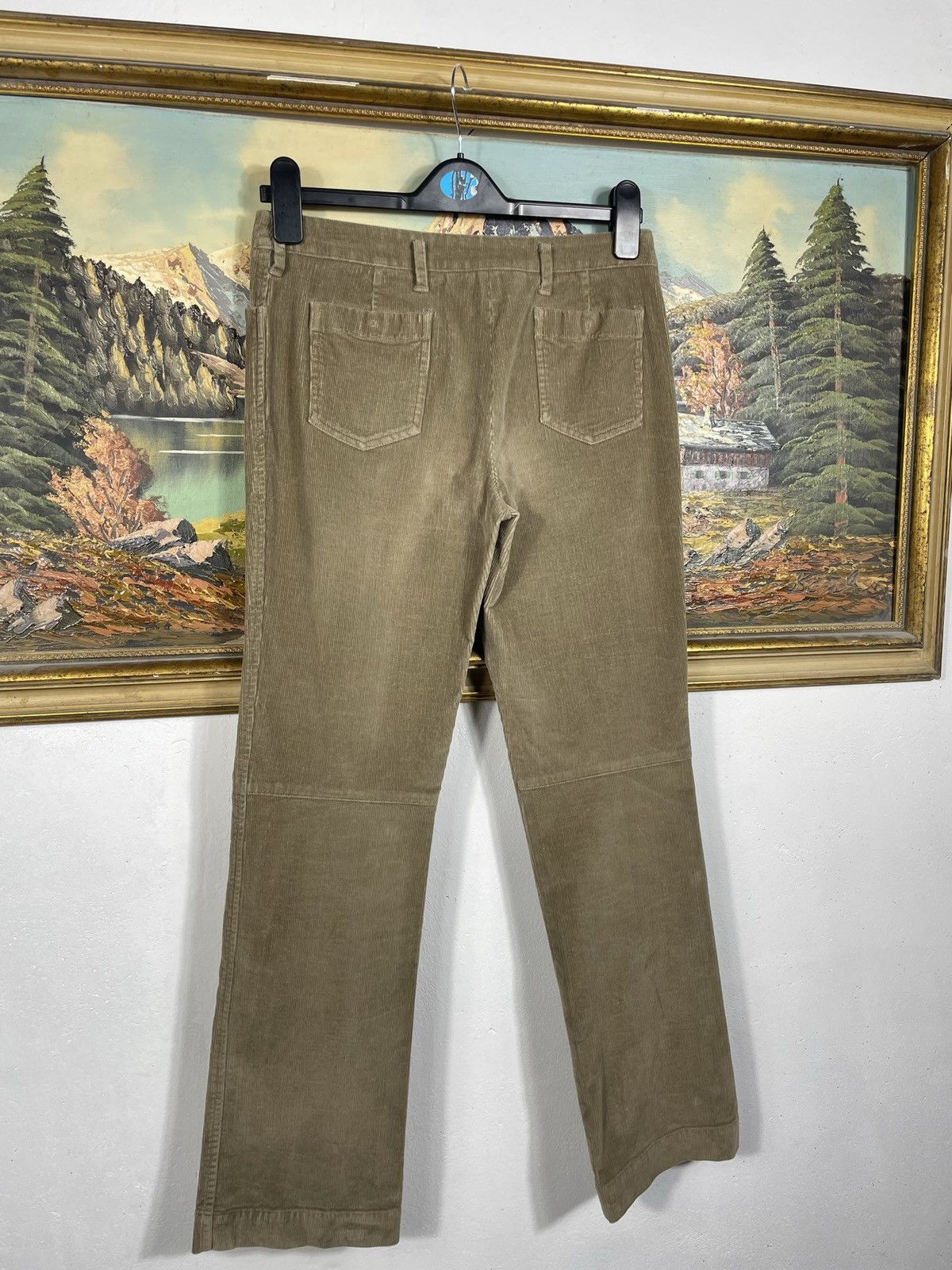 Prada Prada Vintage Y2k Brown Corduroy Trousers Pants Red Tab Size 28" / US 6 / IT 42 - 8 Thumbnail