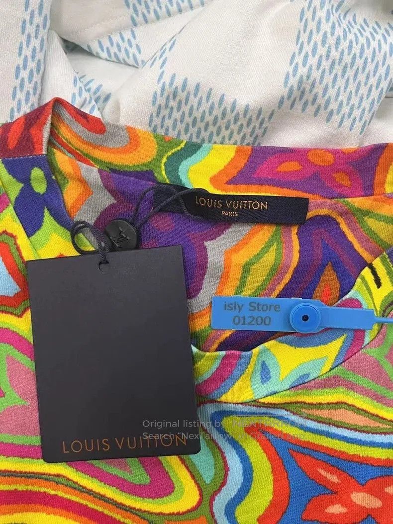 Louis Vuitton Louis Vuitton Abstract Print Short Sleeve T. Size US L / EU 52-54 / 3 - 4 Thumbnail