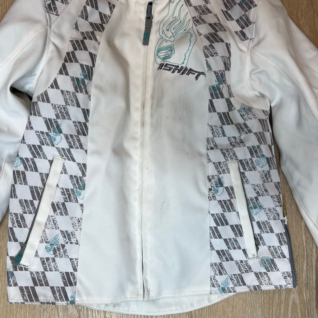 Other SHIFT Motorcross Motorcycle Jacket White & Teal Plastic Armo Size S / US 4 / IT 40 - 2 Thumbnail