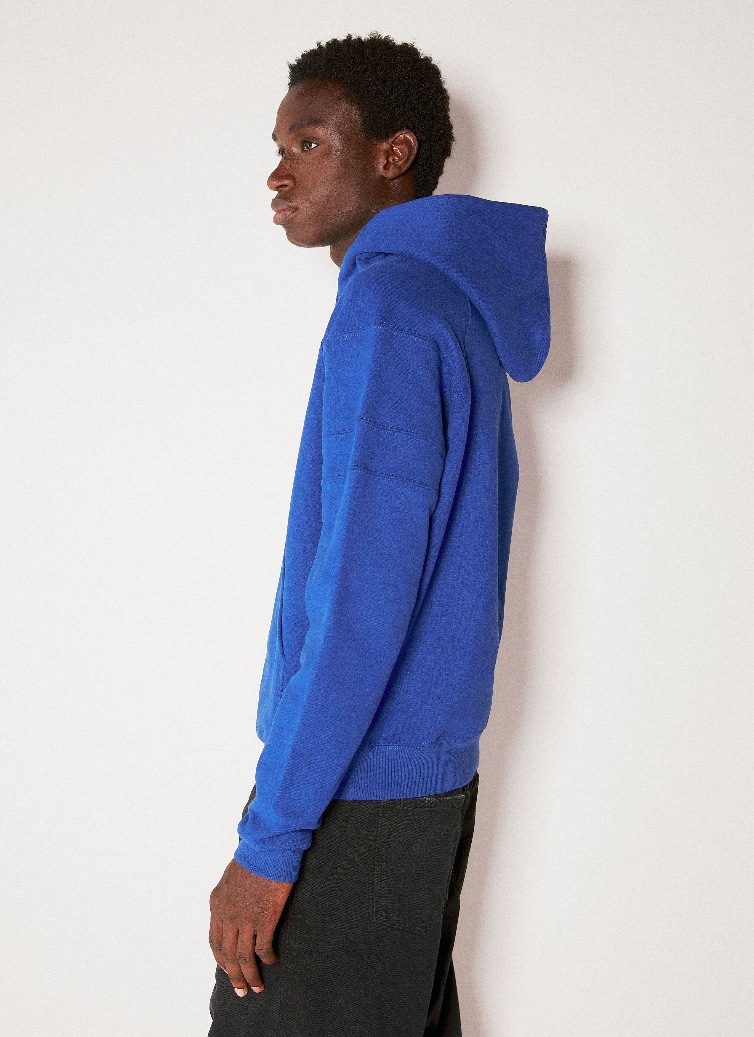 Saint Laurent Paris Saint Laurent Logo Embroidery Hoodie - Blue Cotton Size US M / EU 48-50 / 2 - 4 Thumbnail