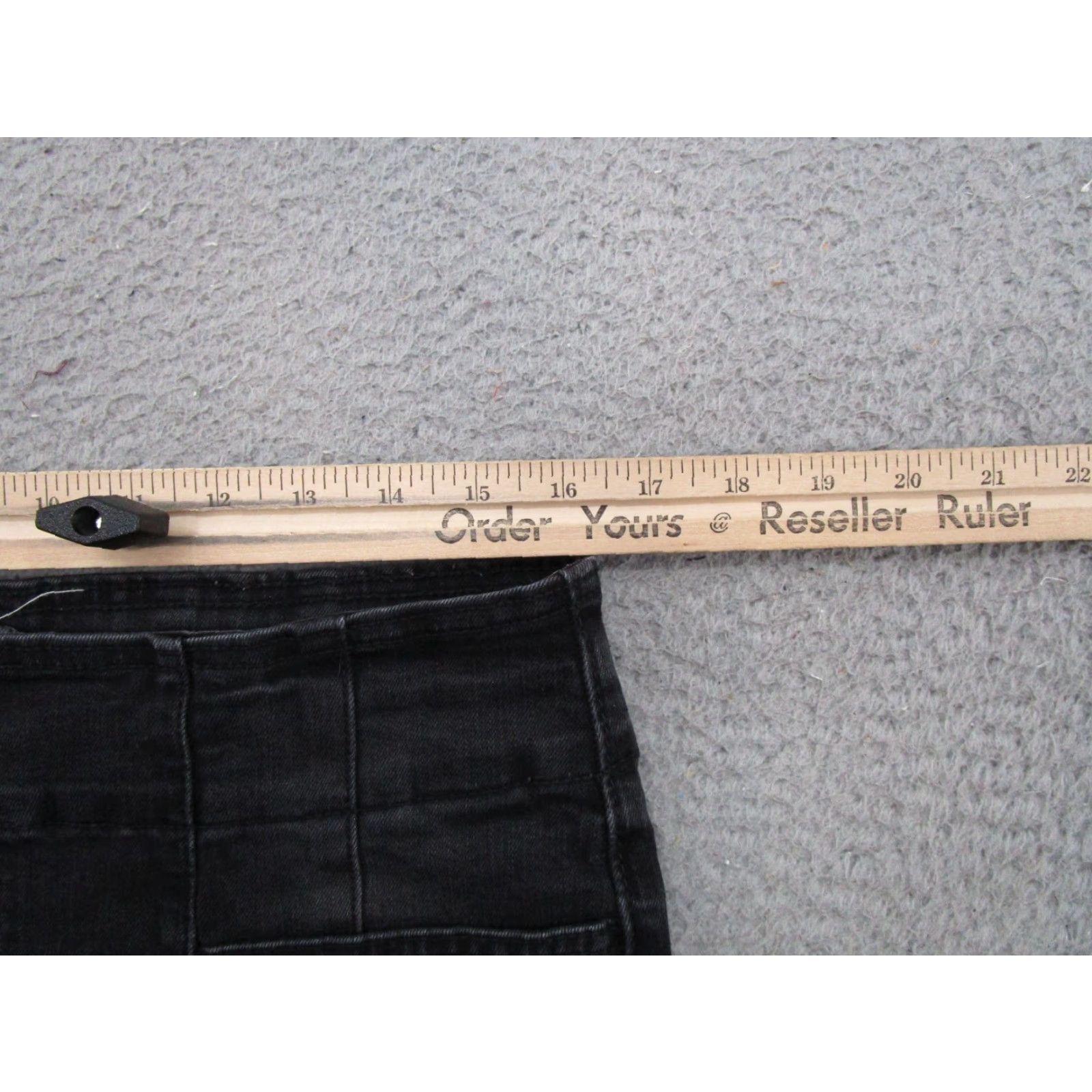 Vintage Maurices M Jeans Black High Rise Flare Denim Stretch Size 14 Reg Women's Jeans Size 36" / US 14 / IT 50 - 7 Thumbnail