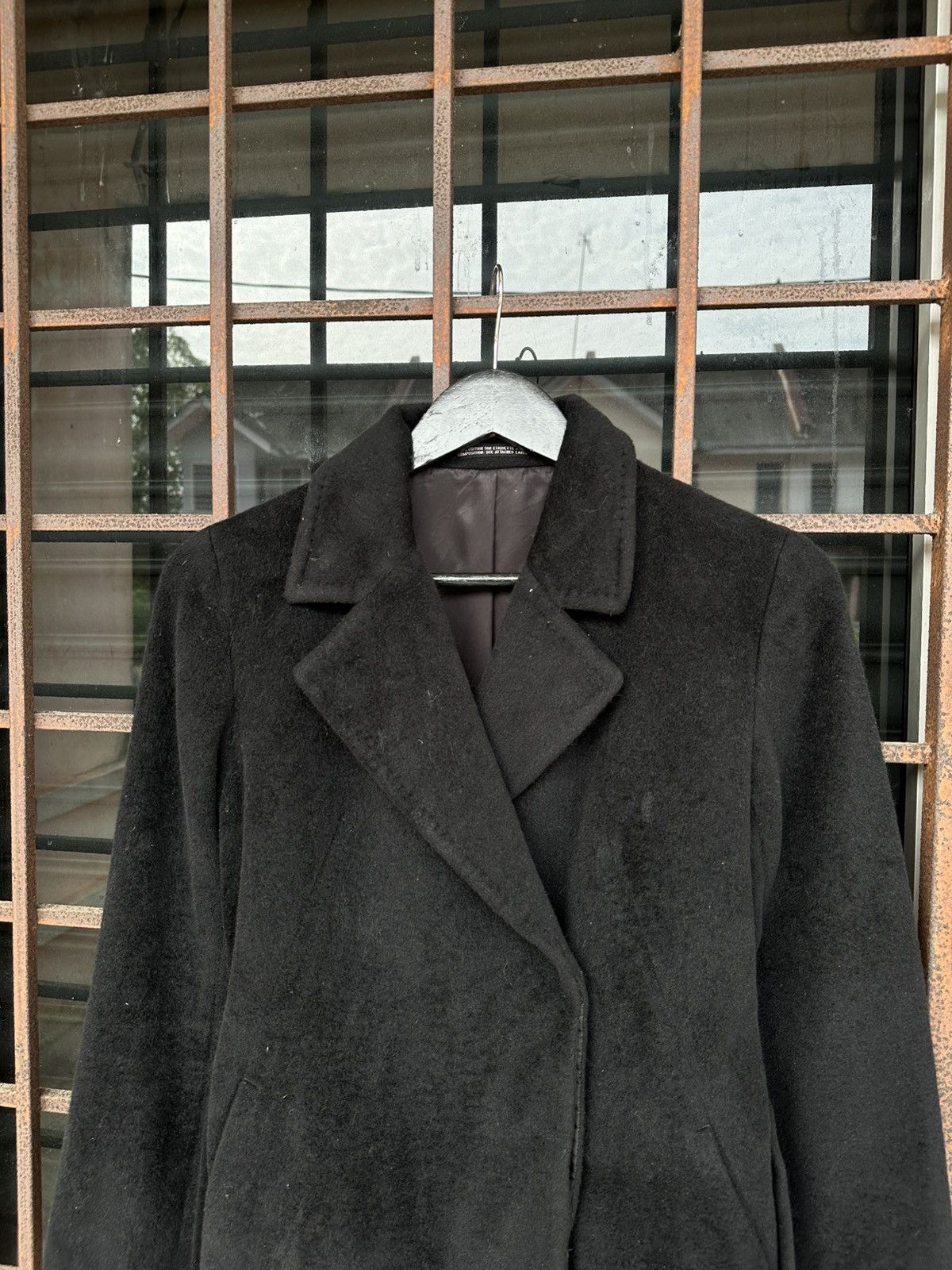Issey Miyake Ined Double Collar Wool Cropped Jacket Size US S / EU 44-46 / 1 - 5 Thumbnail