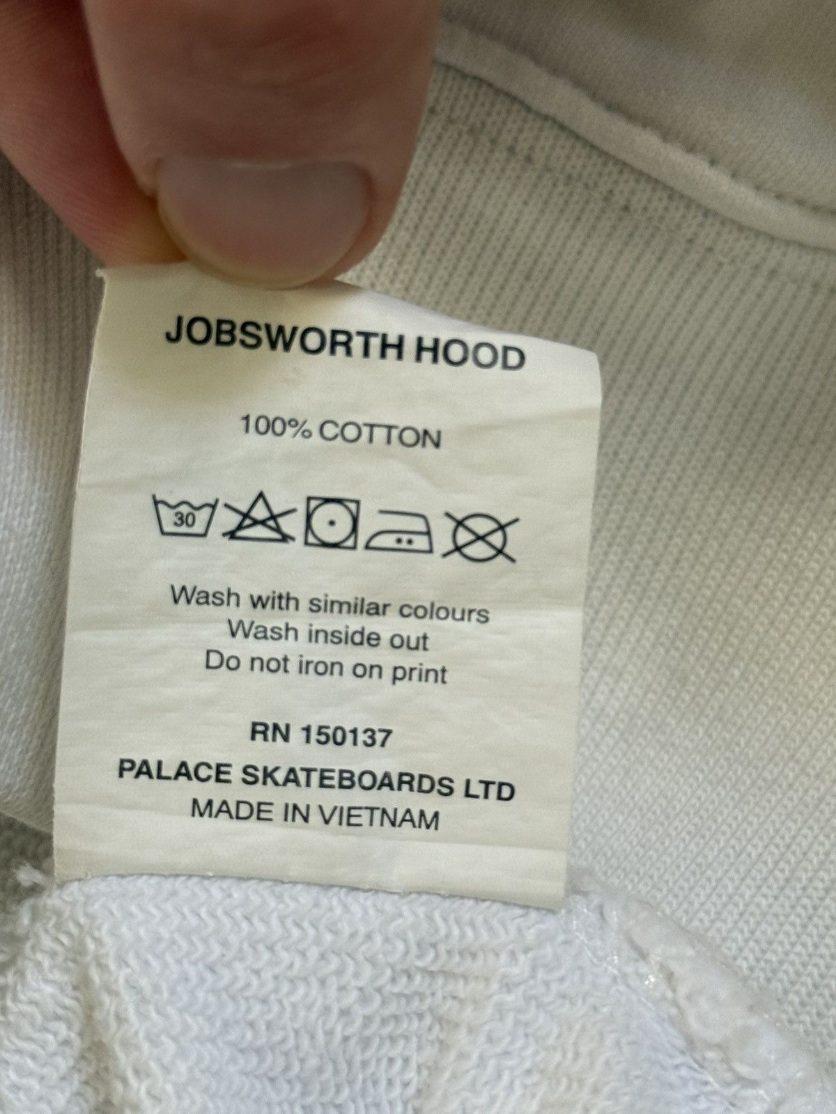 Palace Palace jobsworth hoodie size large White Size US L / EU 52-54 / 3 - 7 Thumbnail