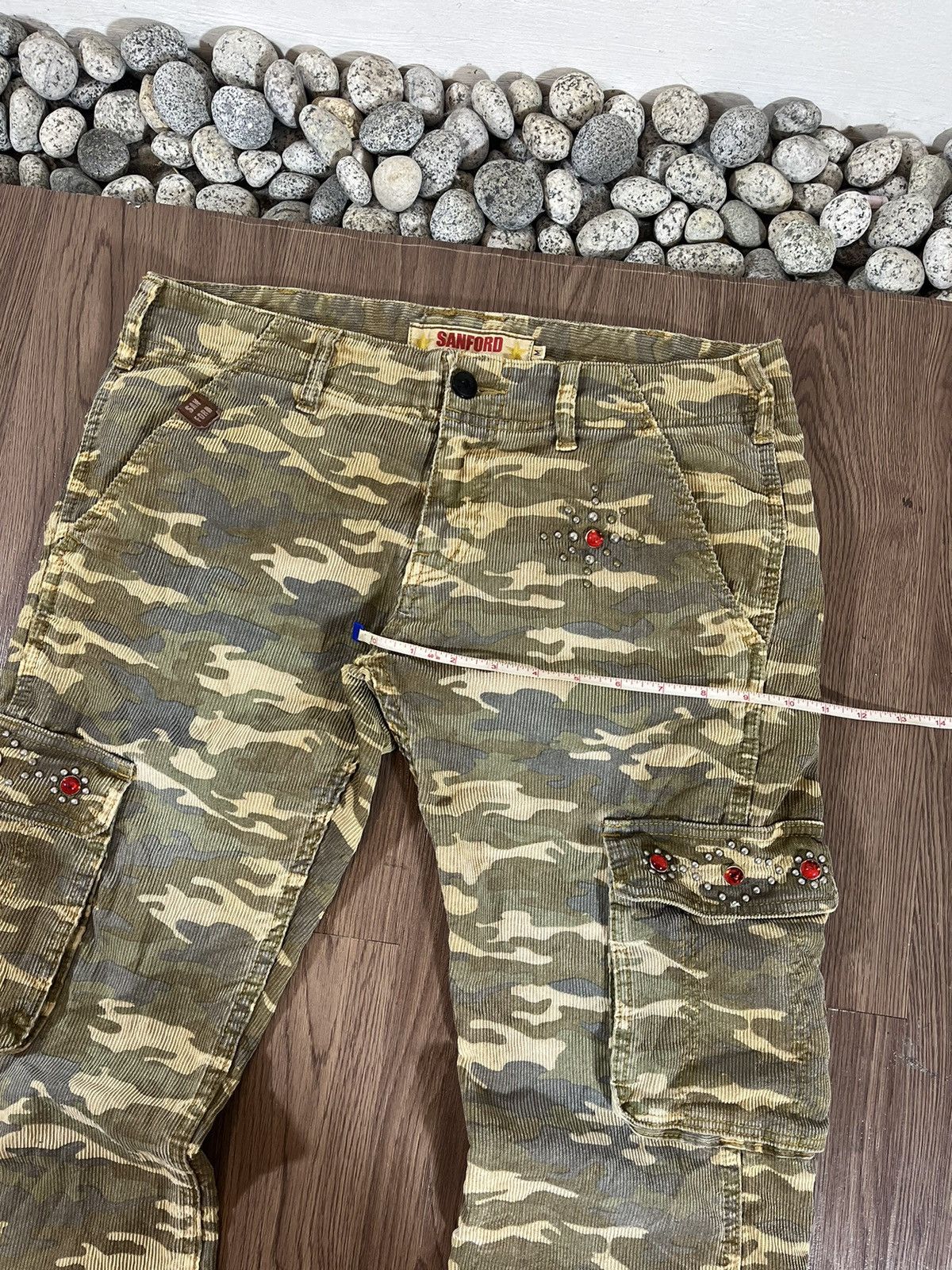 Japanese Brand Sanford Camouflage Corduroy Cargo Pants (Size M / W34) Size US 34 / EU 50 - 15 Thumbnail