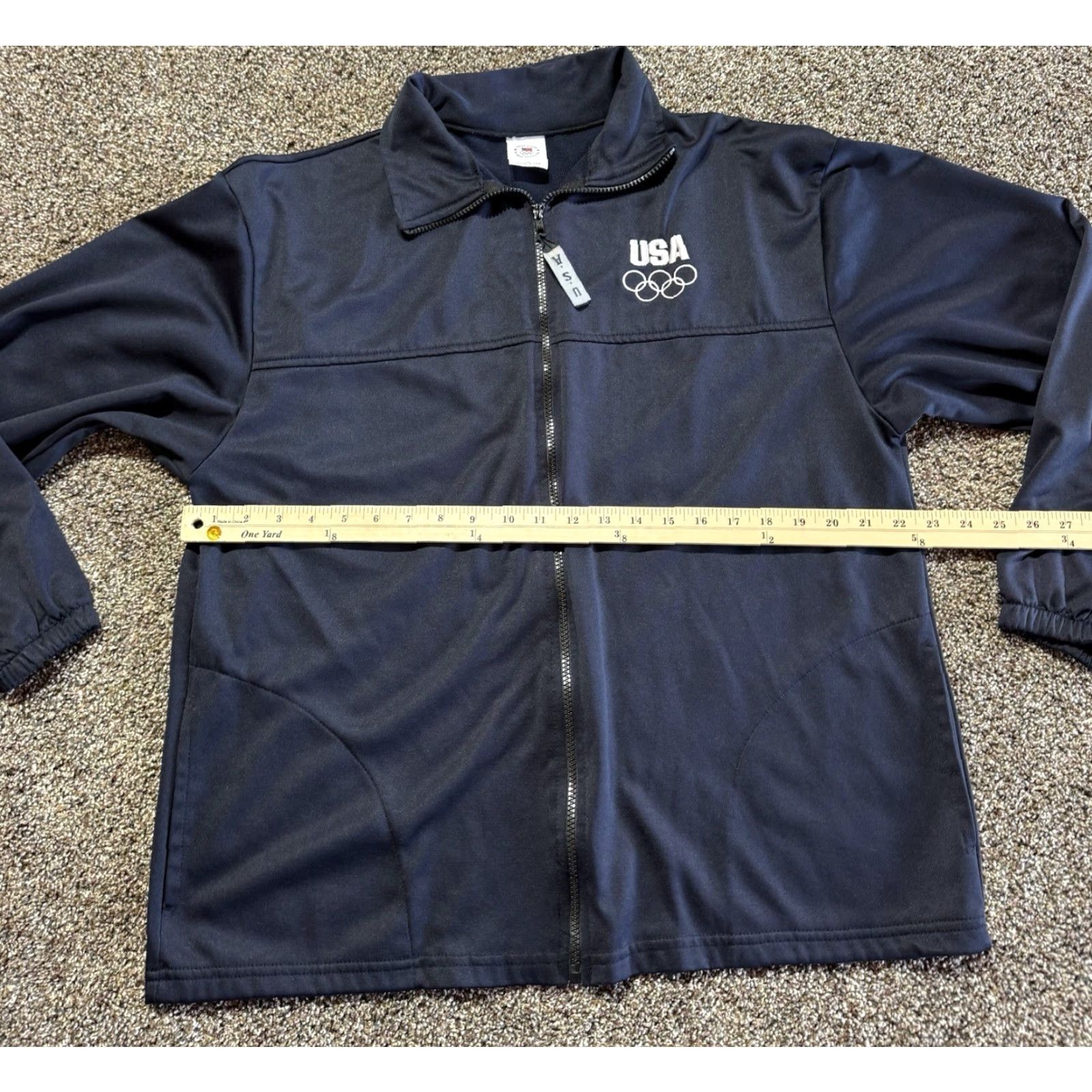 Vintage VINTAGE Olympic USA Mens Jacket XL Full Zip Windbreaker Blue Embroidered (Sportwear) Size US XL / EU 56 / 4 - 6 Thumbnail
